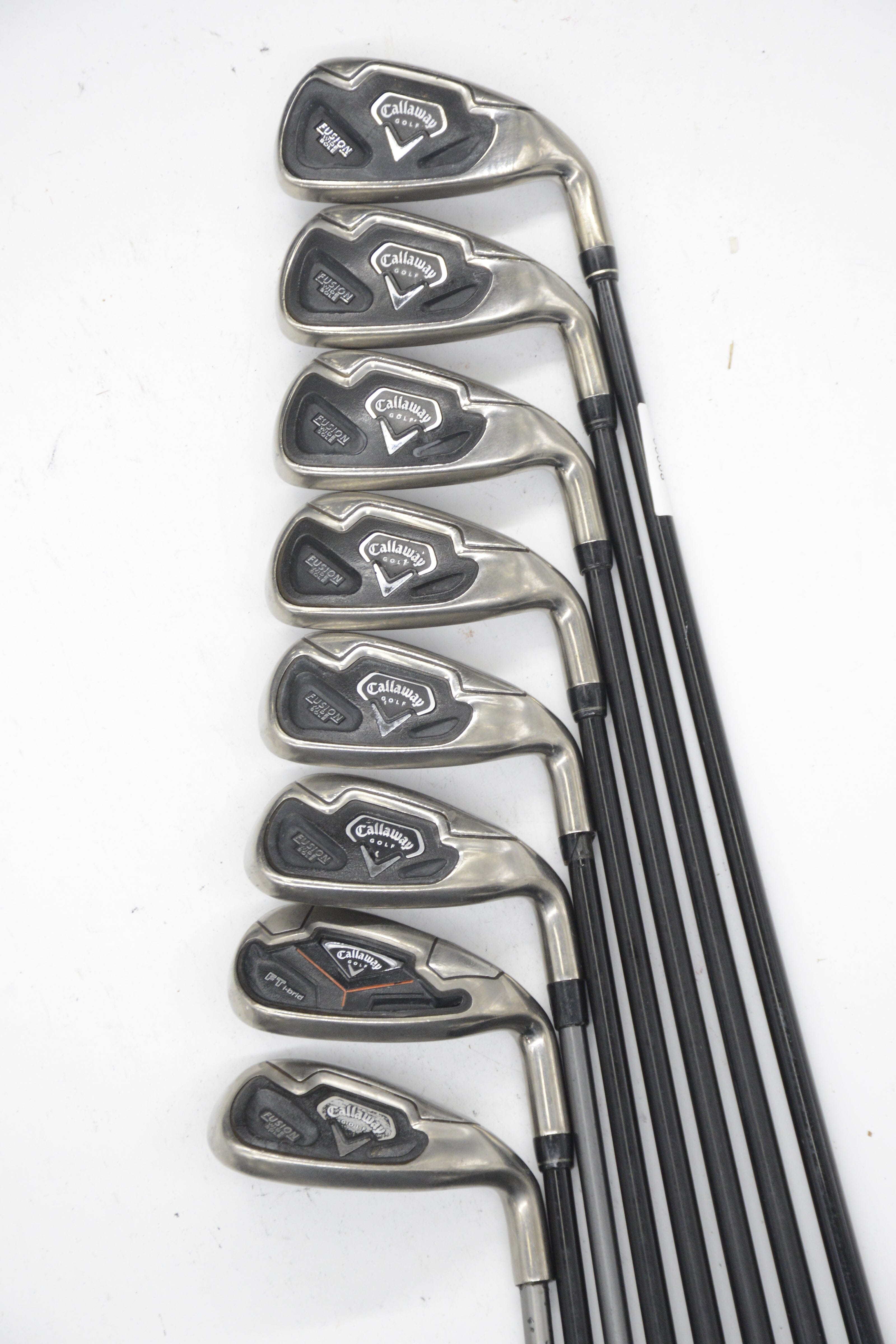 Callaway Fusion Wide Sole 5-SW Iron Set R Flex -0.5" Golf Clubs GolfRoots 