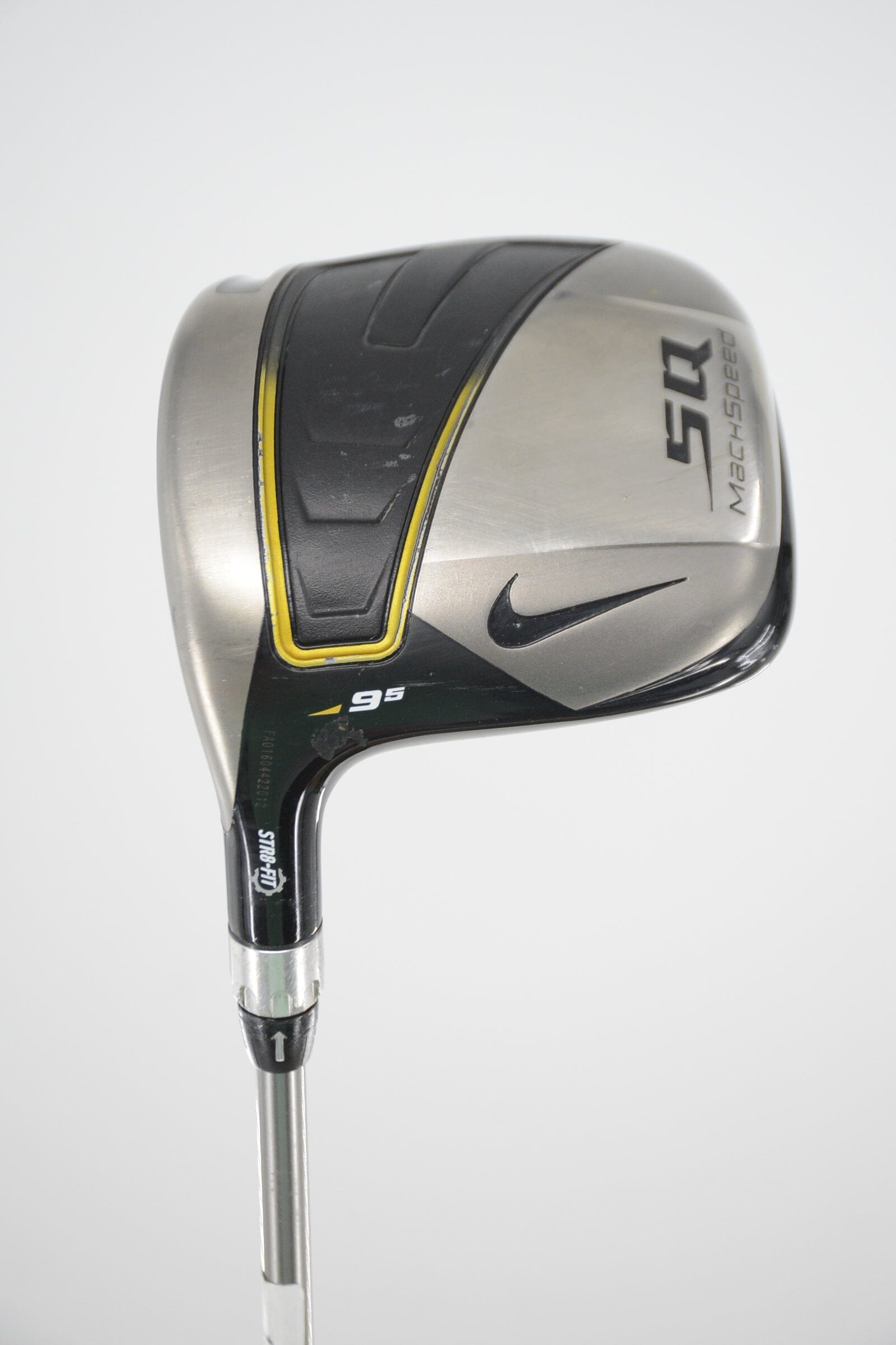 Lefty Nike SQ Machspeed Black Squared Str8-Fit 9.5 Degree Driver S Flex 45.5" Golf Clubs GolfRoots 