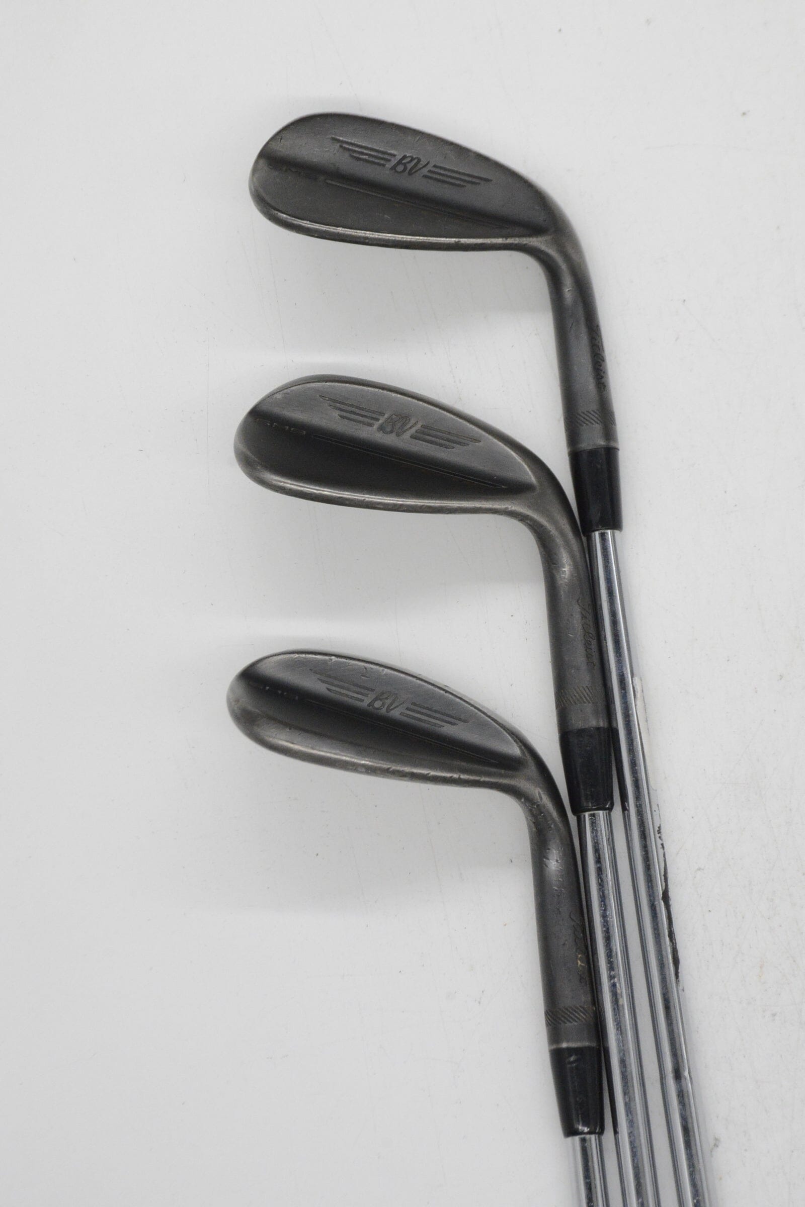 Titleist Vokey SM9 Jet Black 50, 54, 60 Degree Wedge Set Wedge Flex Golf Clubs GolfRoots 