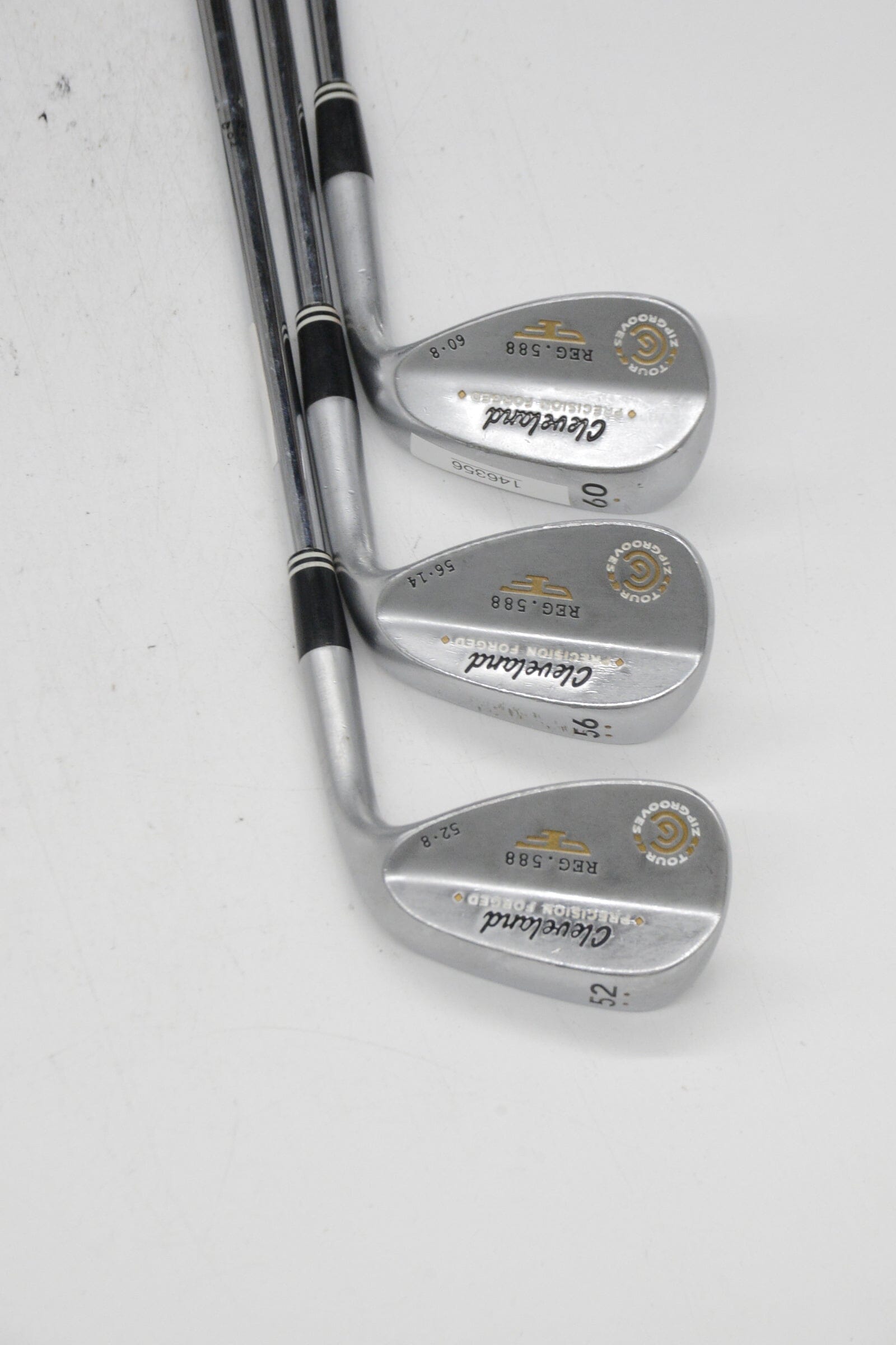 Cleveland 588 Tour Action 52, 56, 60 Degree Wedge Set S Flex Golf Clubs GolfRoots 
