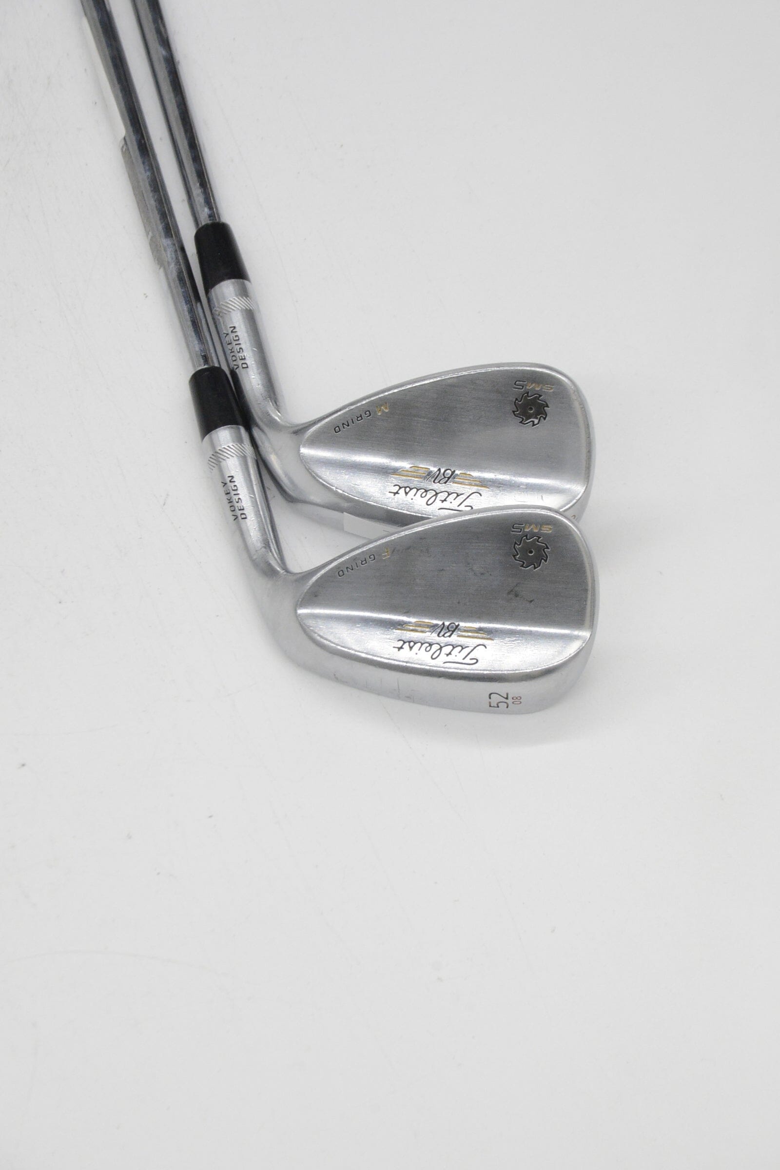 Titleist Vokey SM5 Tour Chrome 52 & 56 Degree Wedge Set R Flex Golf Clubs GolfRoots 