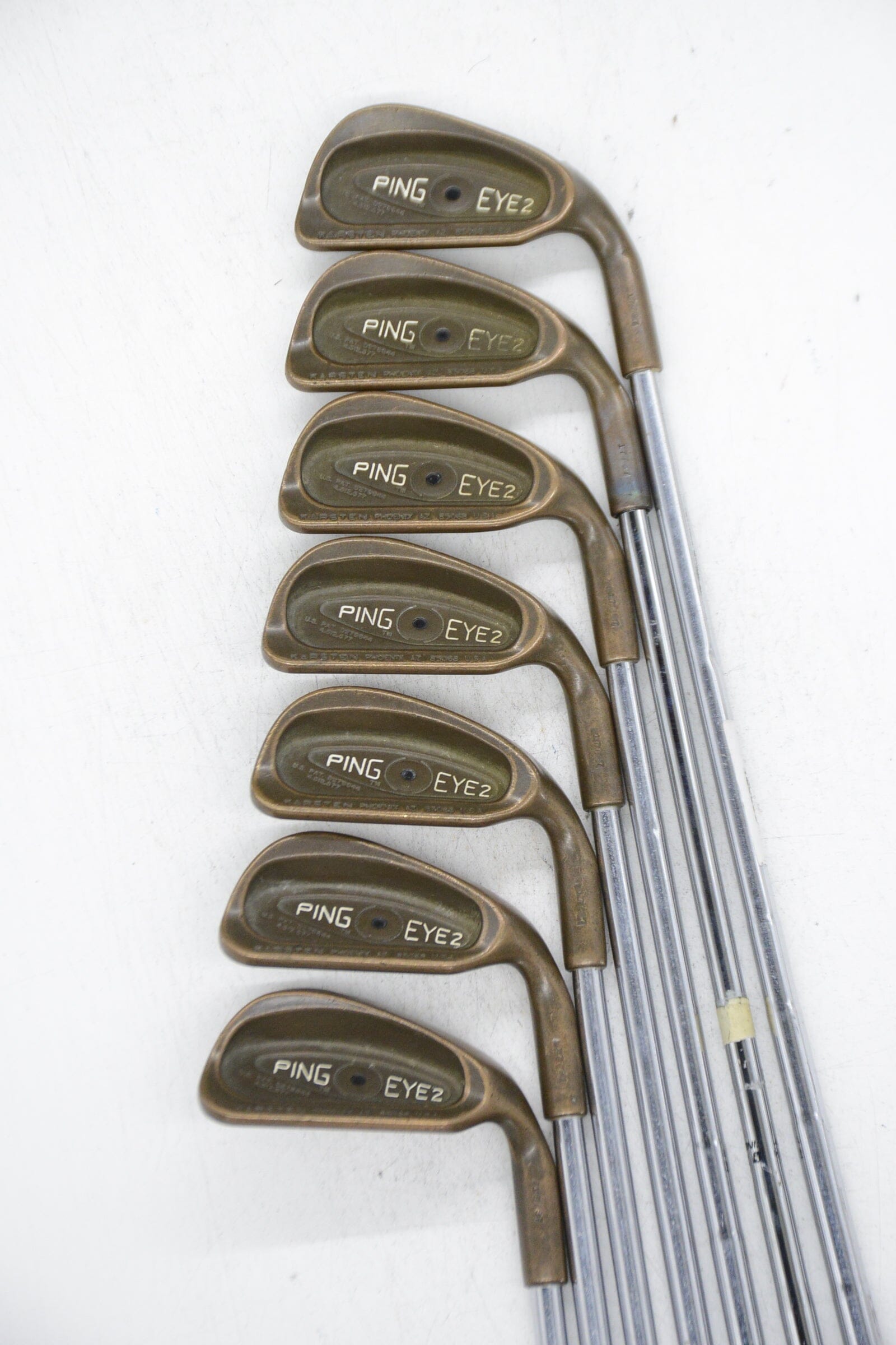 Ping Eye 2 Beryllium Copper 3-9 Iron Set S Flex Std Length Golf Clubs GolfRoots 