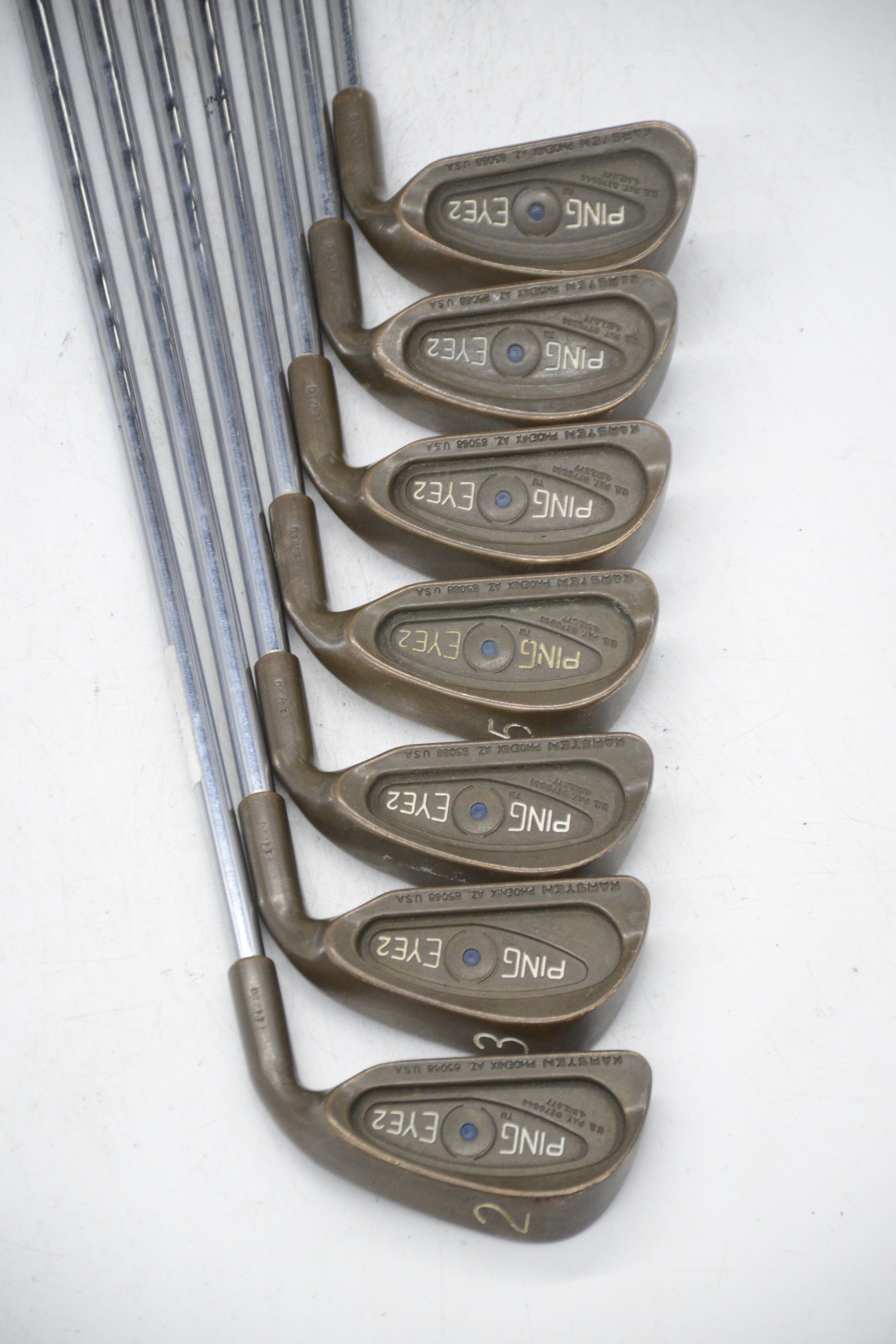 Ping Eye 2 Beryllium Copper 2-7, 9 Iron Set S Flex Std Length Golf Clubs GolfRoots 