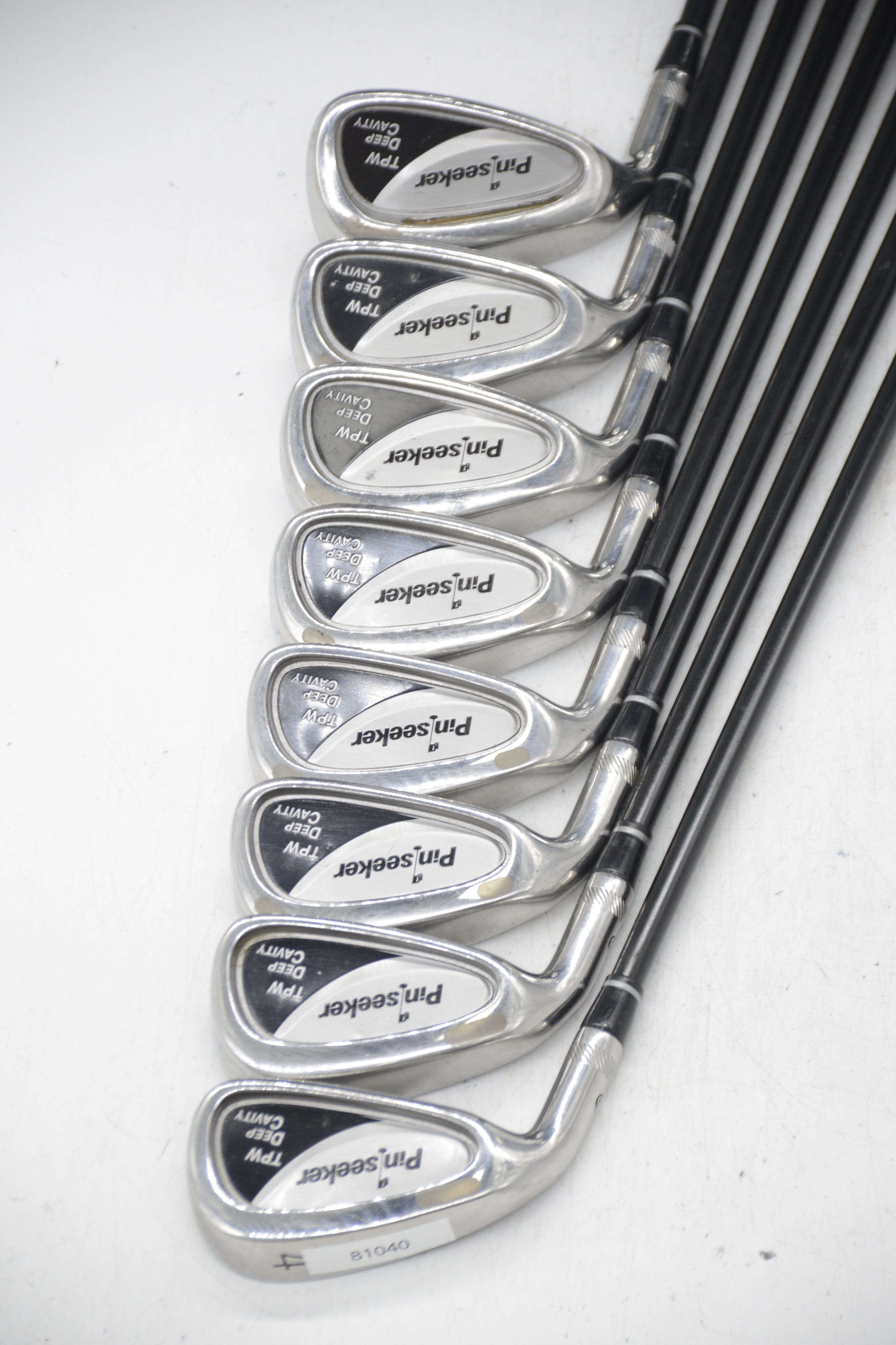 Lefty Pinseeker TPW Deep Cavity 4-PW, SW Iron Set S Flex Std Length Golf Clubs GolfRoots 