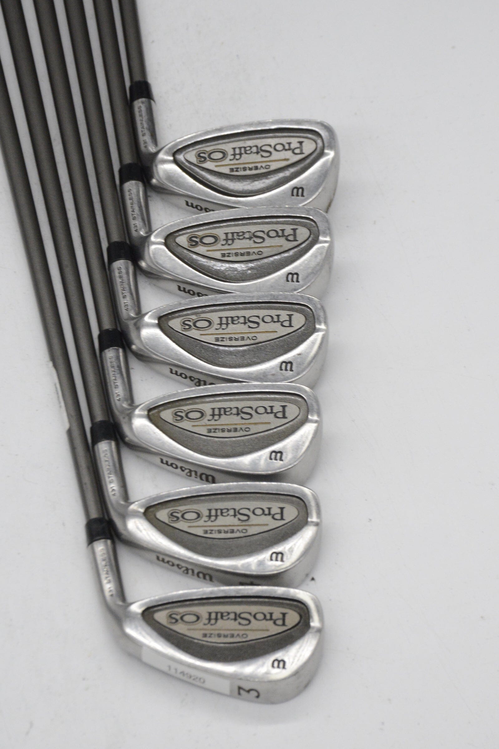 Wilson Pro Staff OS 3-4, 6-9 Iron Set R Flex -0.5" Golf Clubs GolfRoots 