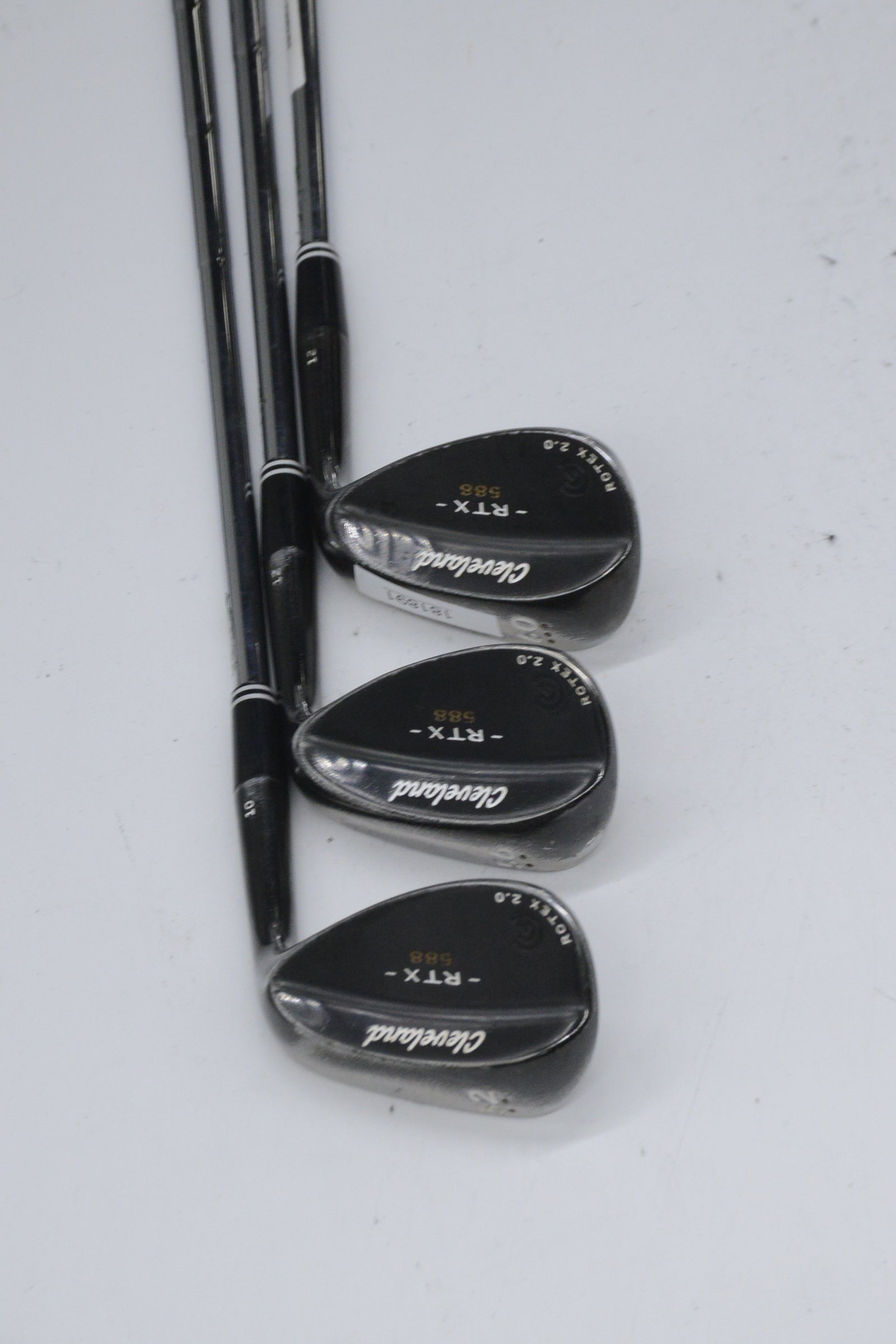 Cleveland 588 RTX 2.0 Black Satin 52, 56, 60 Degree Wedge Set Wedge Flex
