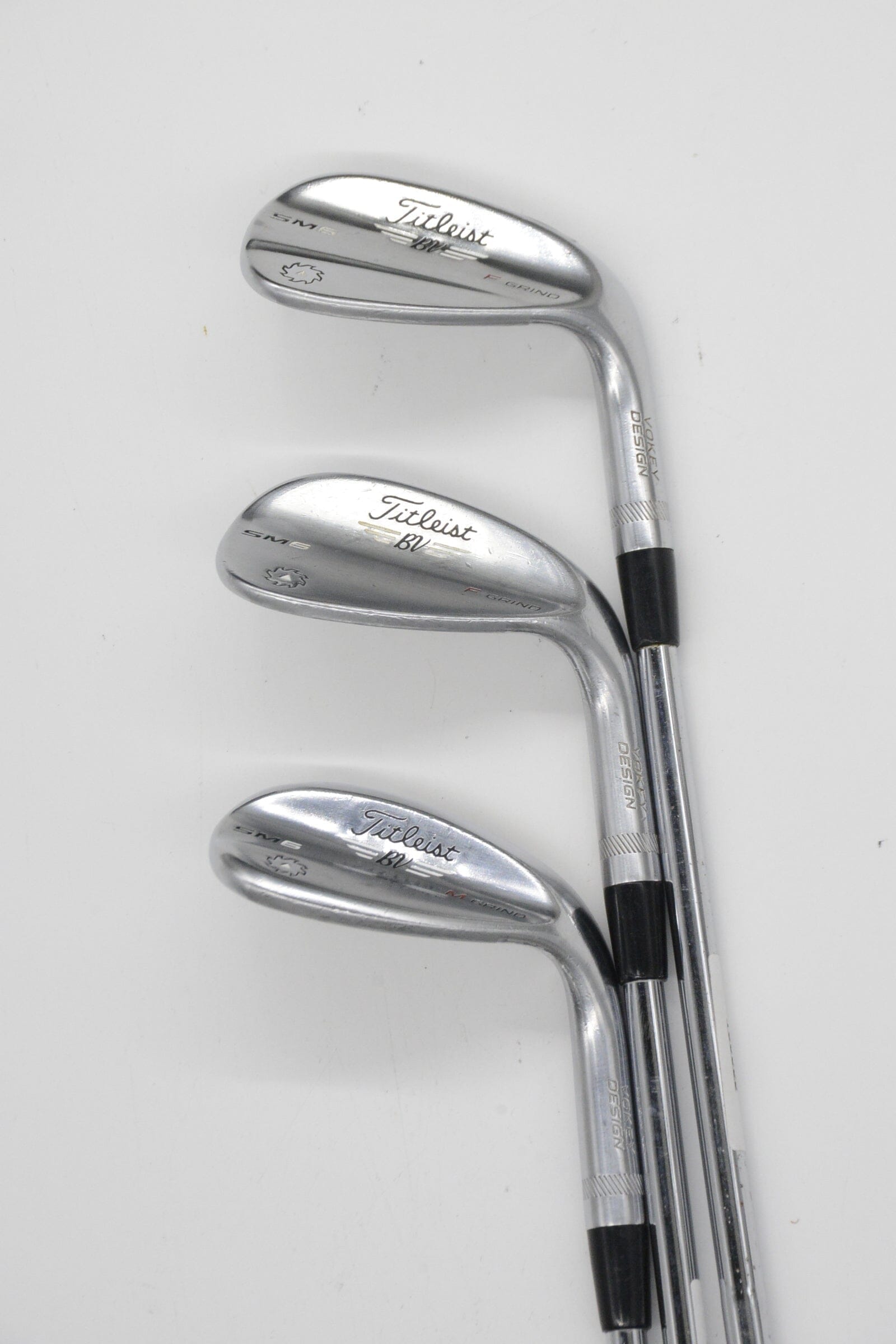 Titleist Vokey SM6 Tour Chrome 52, 56, 60 Degree Wedge Set Wedge Flex Golf Clubs GolfRoots 