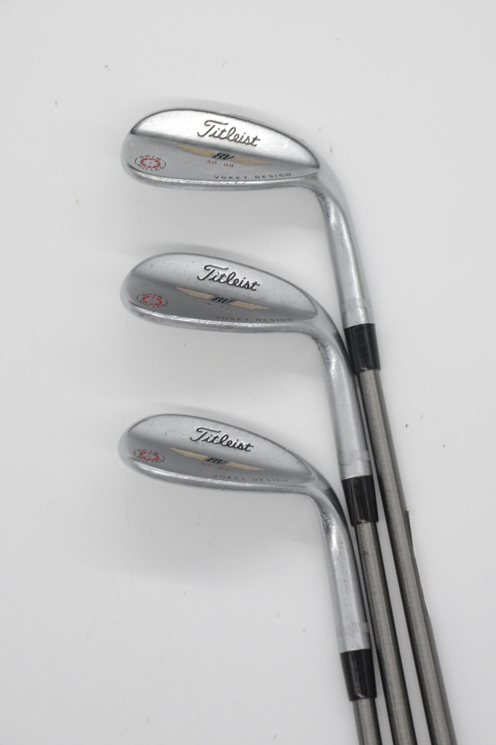 Titleist Vokey Spin Milled 50, 56, 62 Degree Wedge Set SR Flex Golf Clubs GolfRoots 