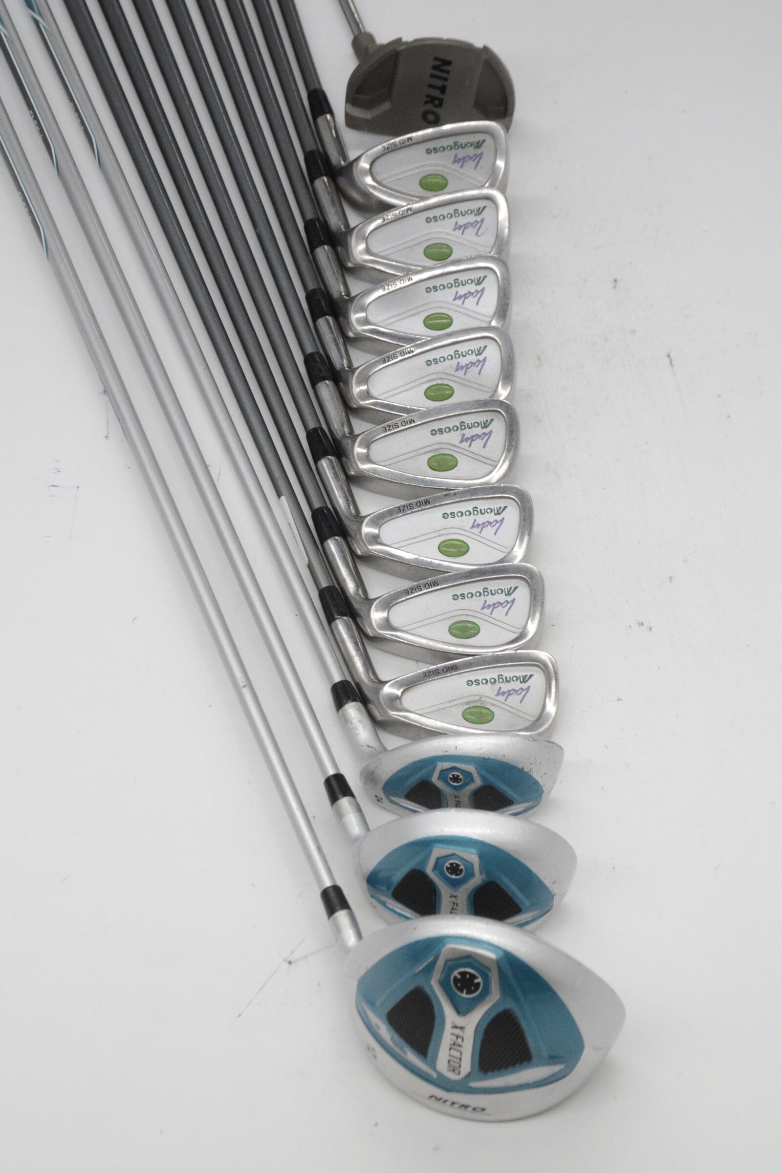 Women's Lady Mongoose Mid Size Mixed Full Set W Flex -0.5" Golf Clubs GolfRoots 