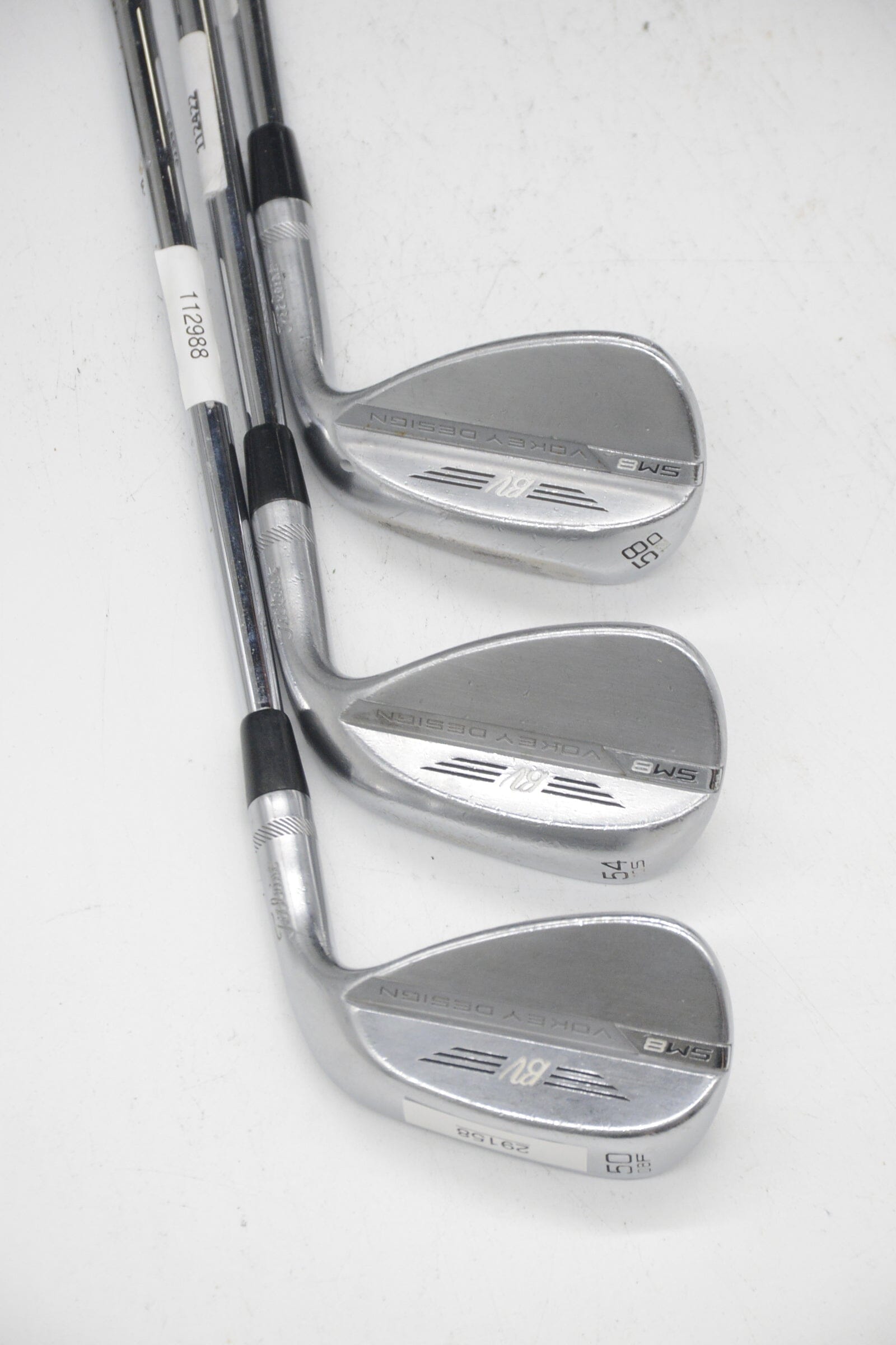 Titleist Vokey SM8 Tour Chrome 50, 54, 58 Degree Wedge Set Wedge Flex Golf Clubs GolfRoots 