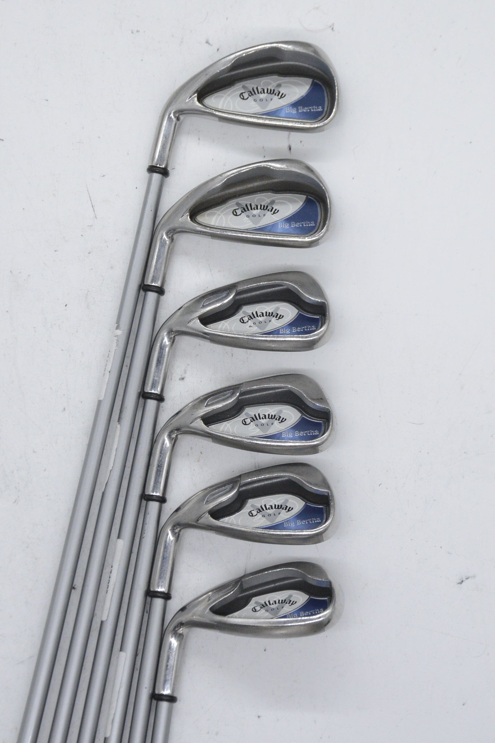 Women's Lefty Callaway Big Bertha 2004 6-PW, SW Iron Set W Flex Std Length Golf Clubs GolfRoots 