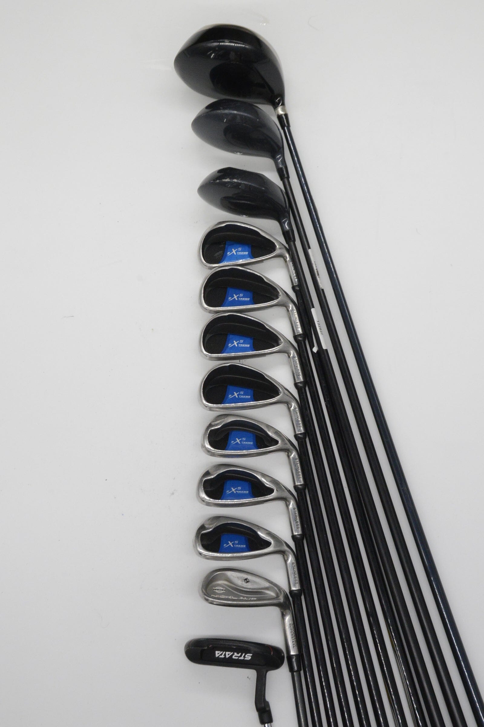 Extreme 5 Stainless Mixed Full Set S Flex Std Length Golf Clubs GolfRoots 