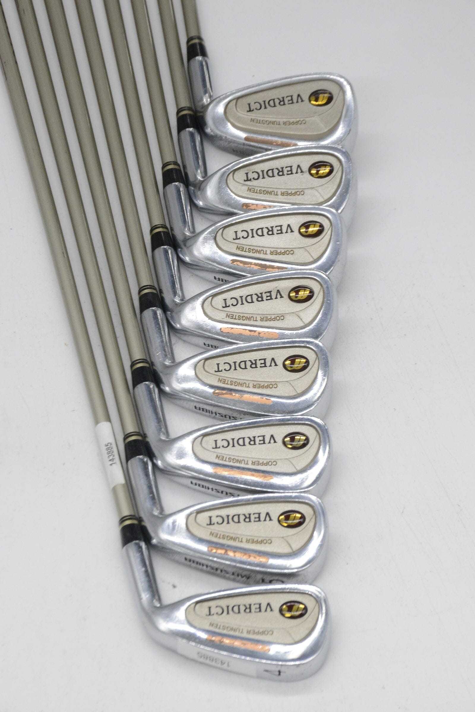 Women's Mitsushiba Verdict 4-PW, SW Iron Set W Flex -0.5" Golf Clubs GolfRoots 