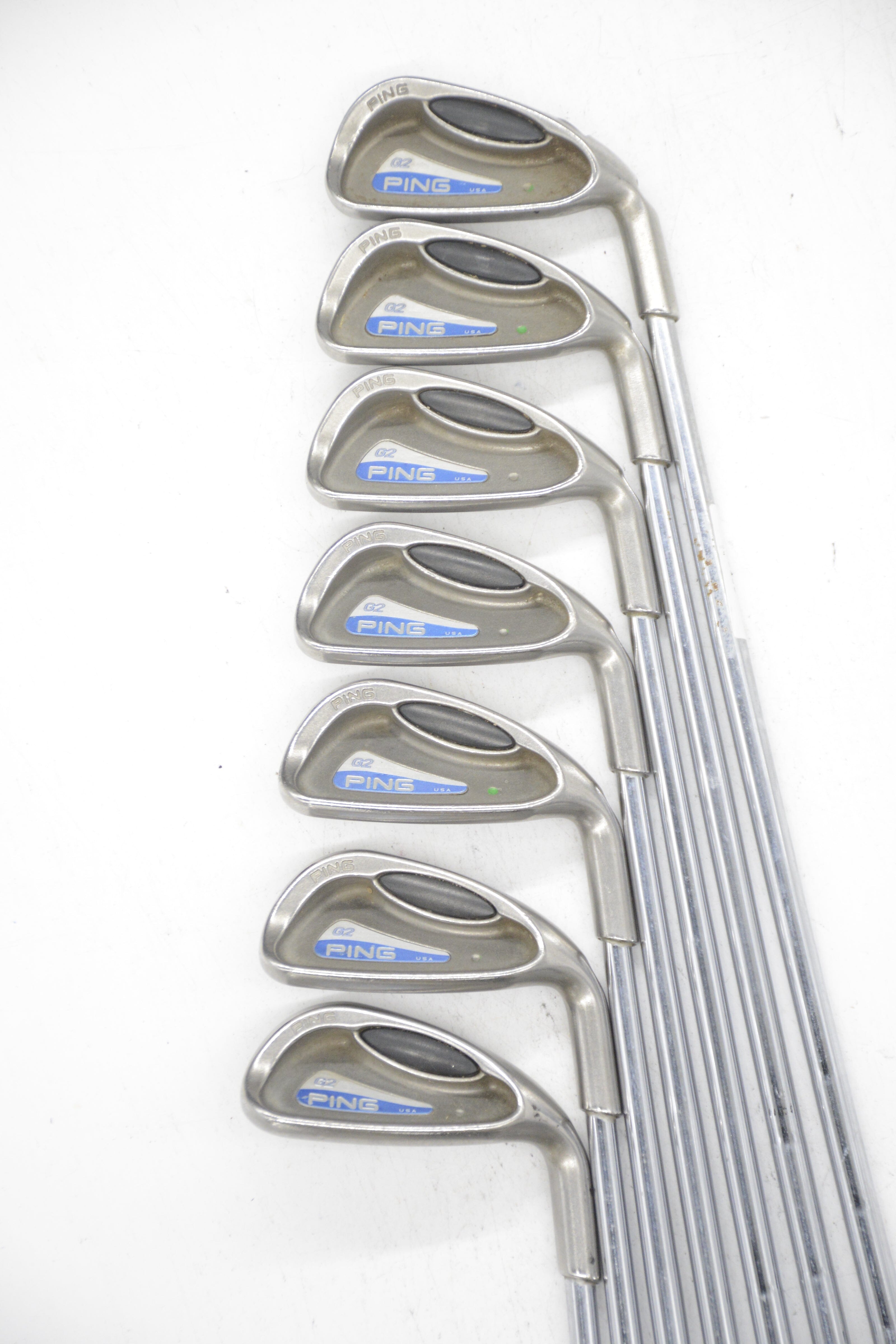 Ping G2 3, 5-PW Iron Set R Flex -0.25" Golf Clubs GolfRoots 