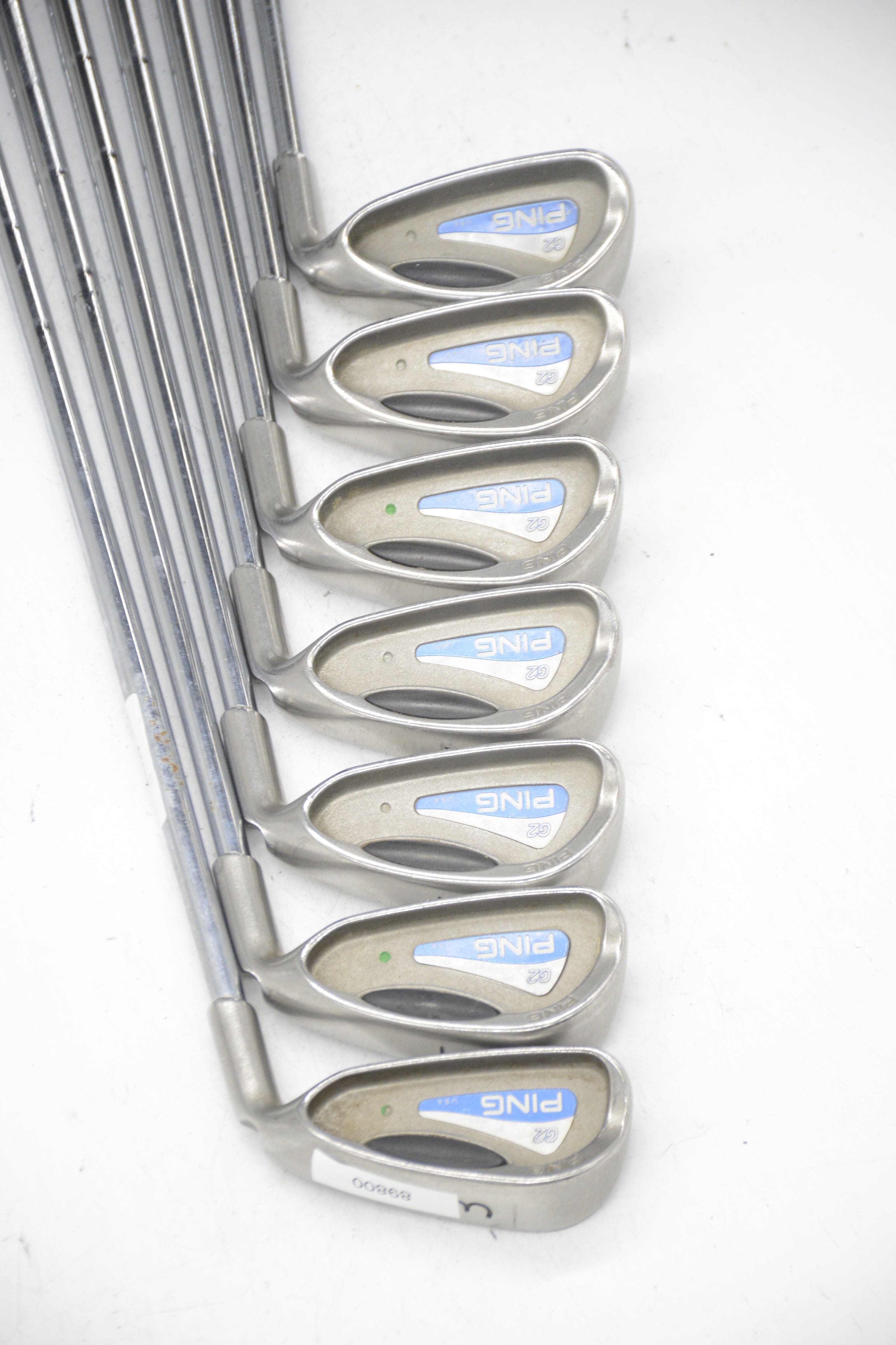 Ping G2 3, 5-PW Iron Set R Flex -0.25" Golf Clubs GolfRoots 