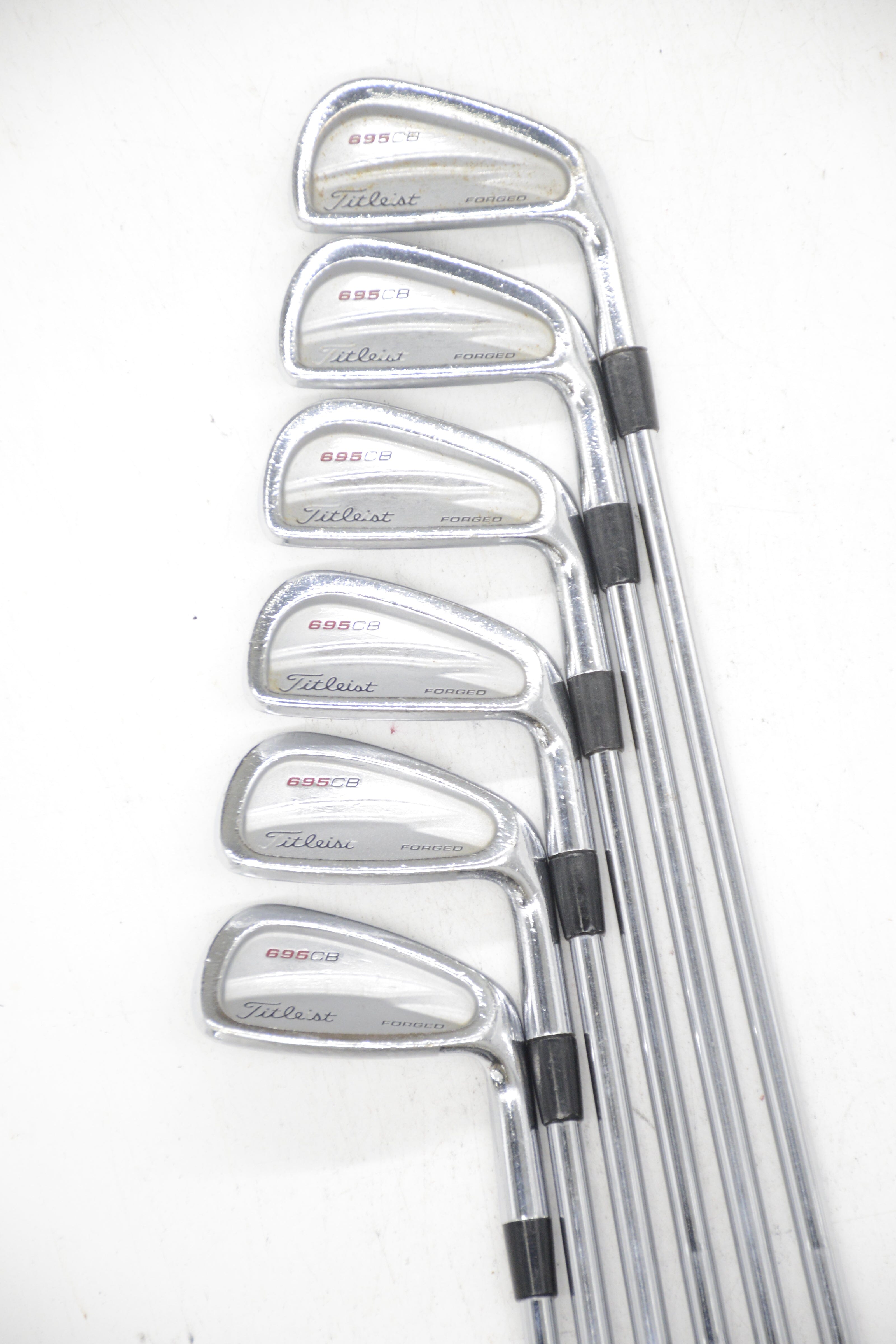 Titleist 695 CB Forged 4-9 Iron Set S Flex -0.25" Golf Clubs GolfRoots 