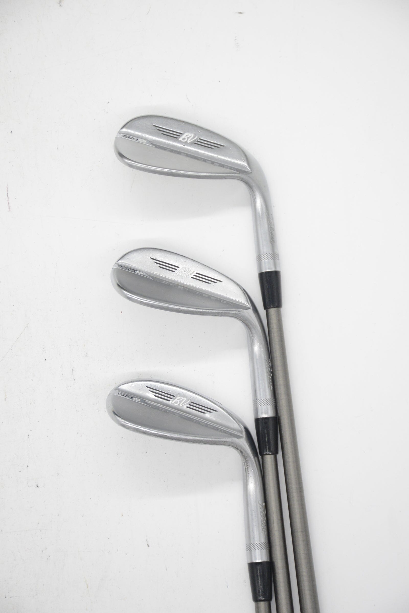 Titleist Vokey SM8 Tour Chrome 52, 56, 60 Degree Wedge Set S Flex Golf Clubs GolfRoots 
