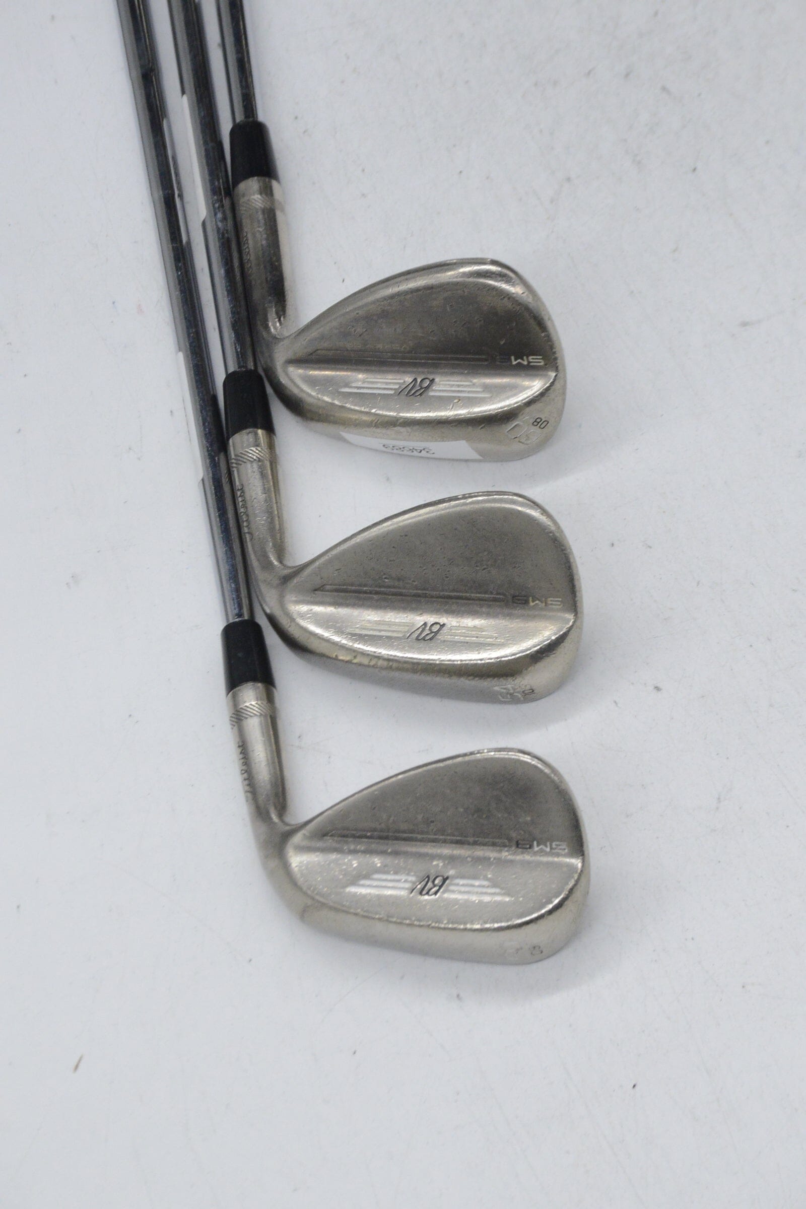 Titleist Vokey SM9 Brushed Steel 50, 54, 60 Degree Wedge Set Wedge Flex Golf Clubs GolfRoots 