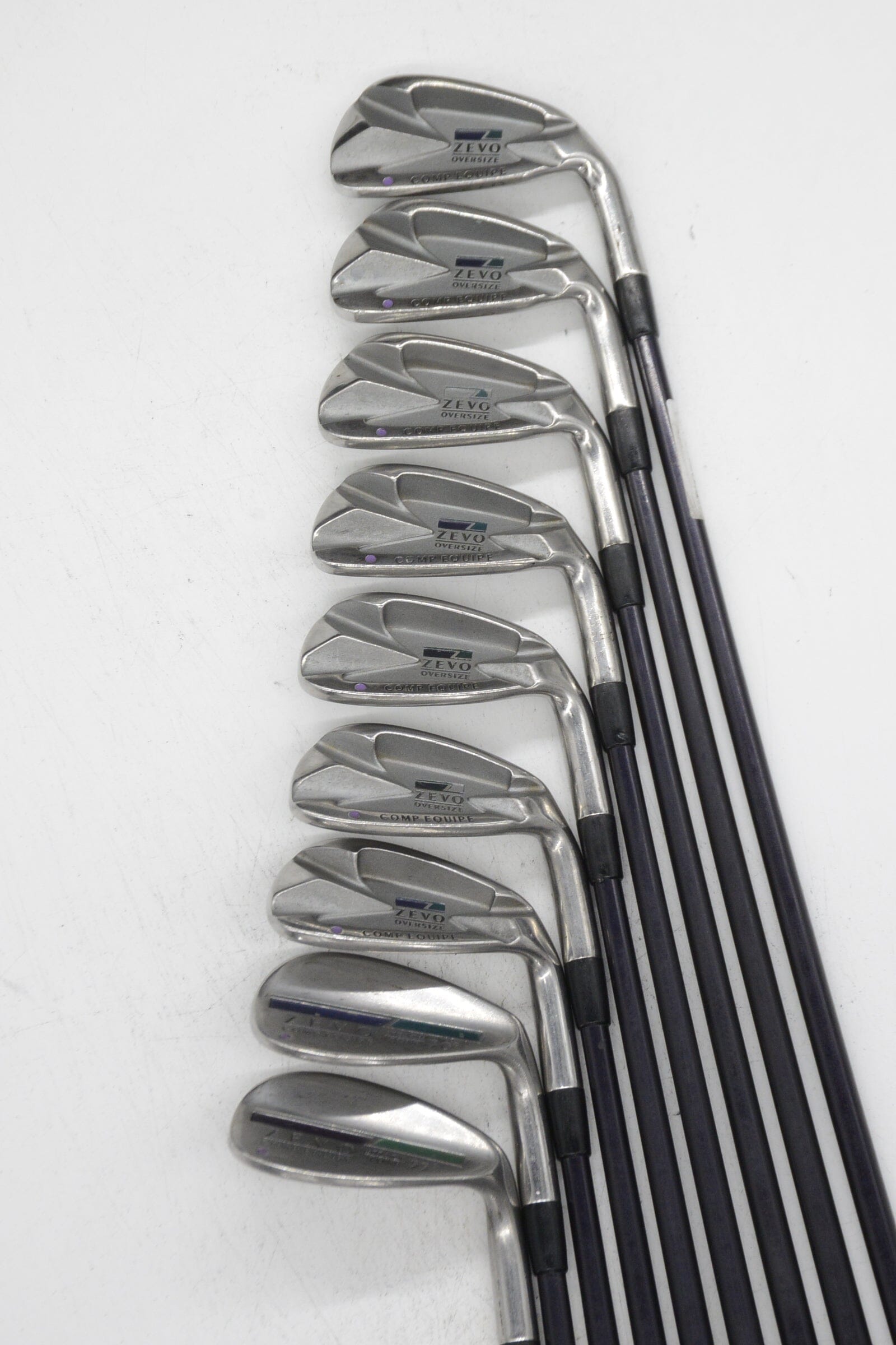Zevo Comp Equipe 4-SW Iron Set S Flex +0.25" Golf Clubs GolfRoots 