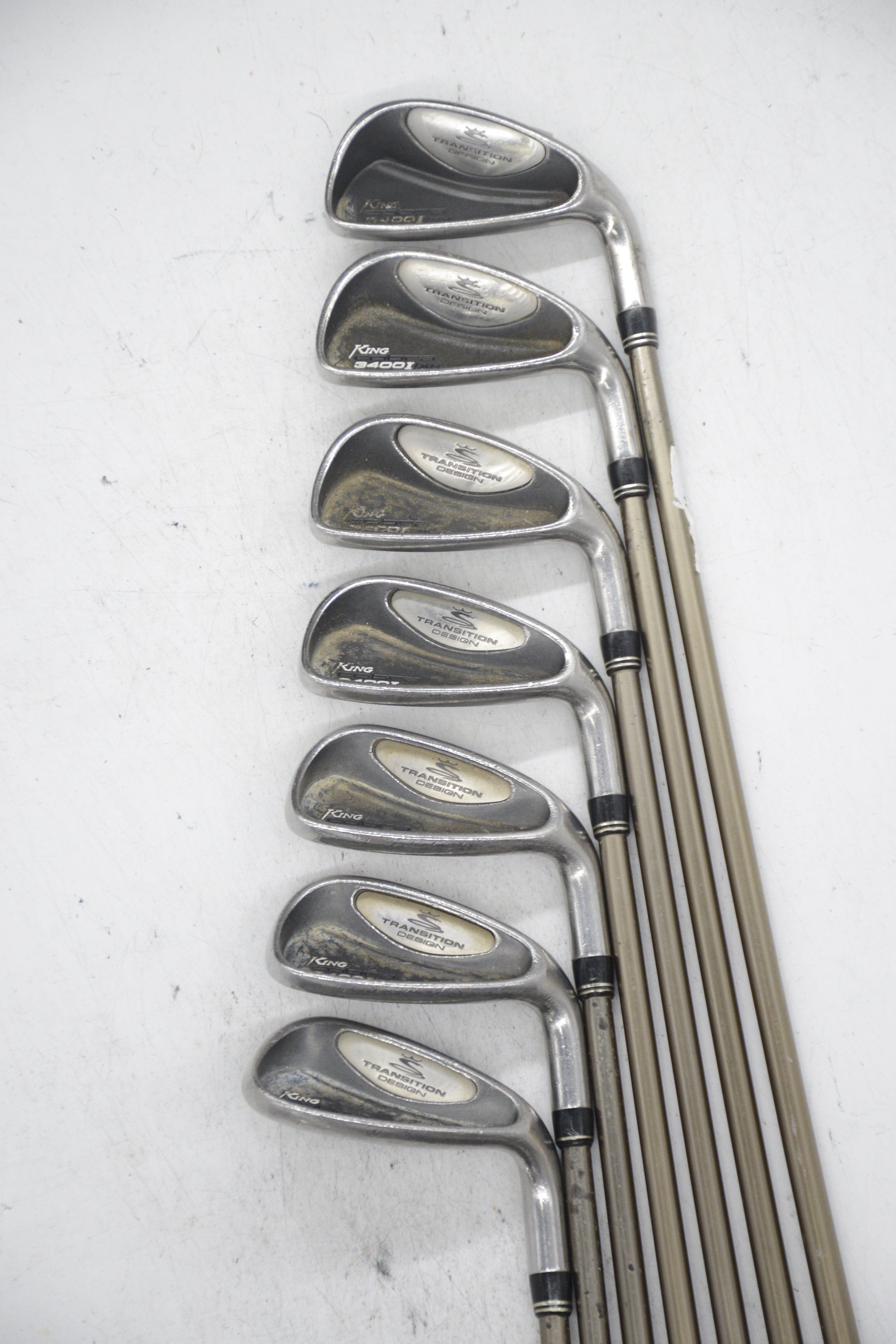 Cobra 3400 I/Xh 4-6, 8-PW, SW Iron Set SR Flex -0.5 Golf Clubs GolfRoots 