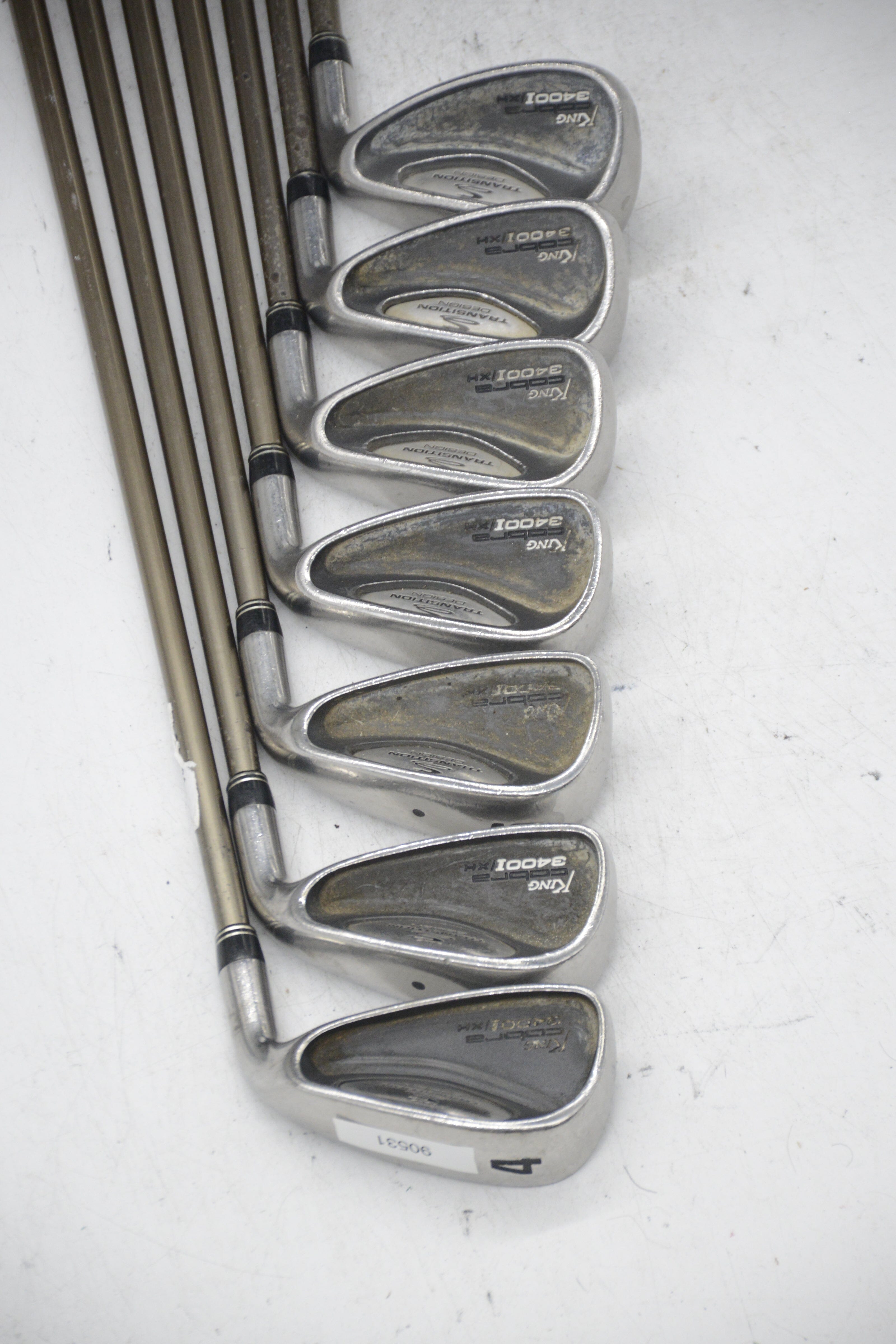 Cobra 3400 I/Xh 4-6, 8-PW, SW Iron Set SR Flex -0.5 Golf Clubs GolfRoots 