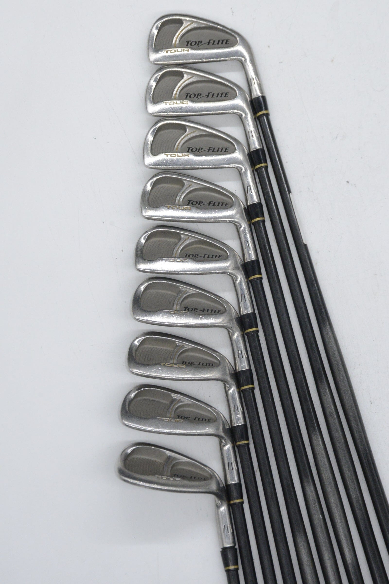 Top Flite Tour 2-4, 6-PW, SW Iron Set S Flex -0.25" Golf Clubs GolfRoots 