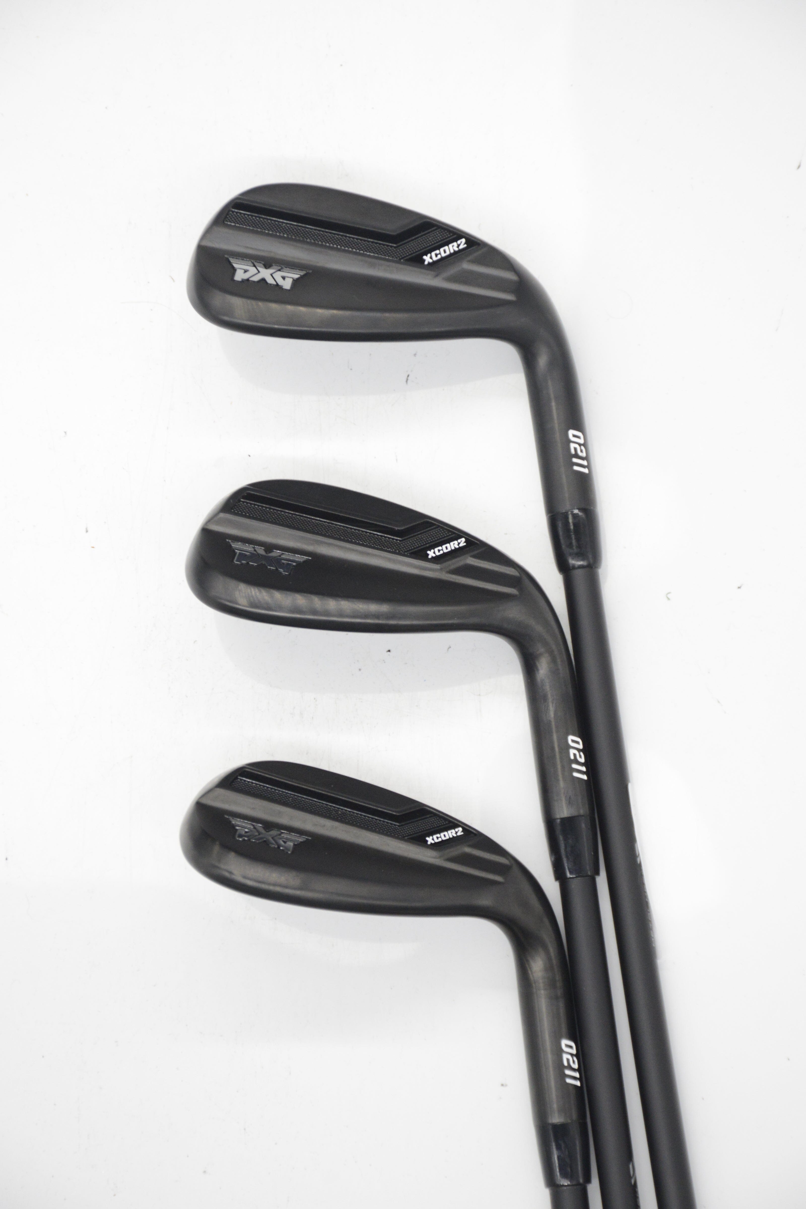 PXG 0211 XCOR2 Xtreme Dark GW, SW, LW Wedge Set R Flex Golf Clubs GolfRoots 