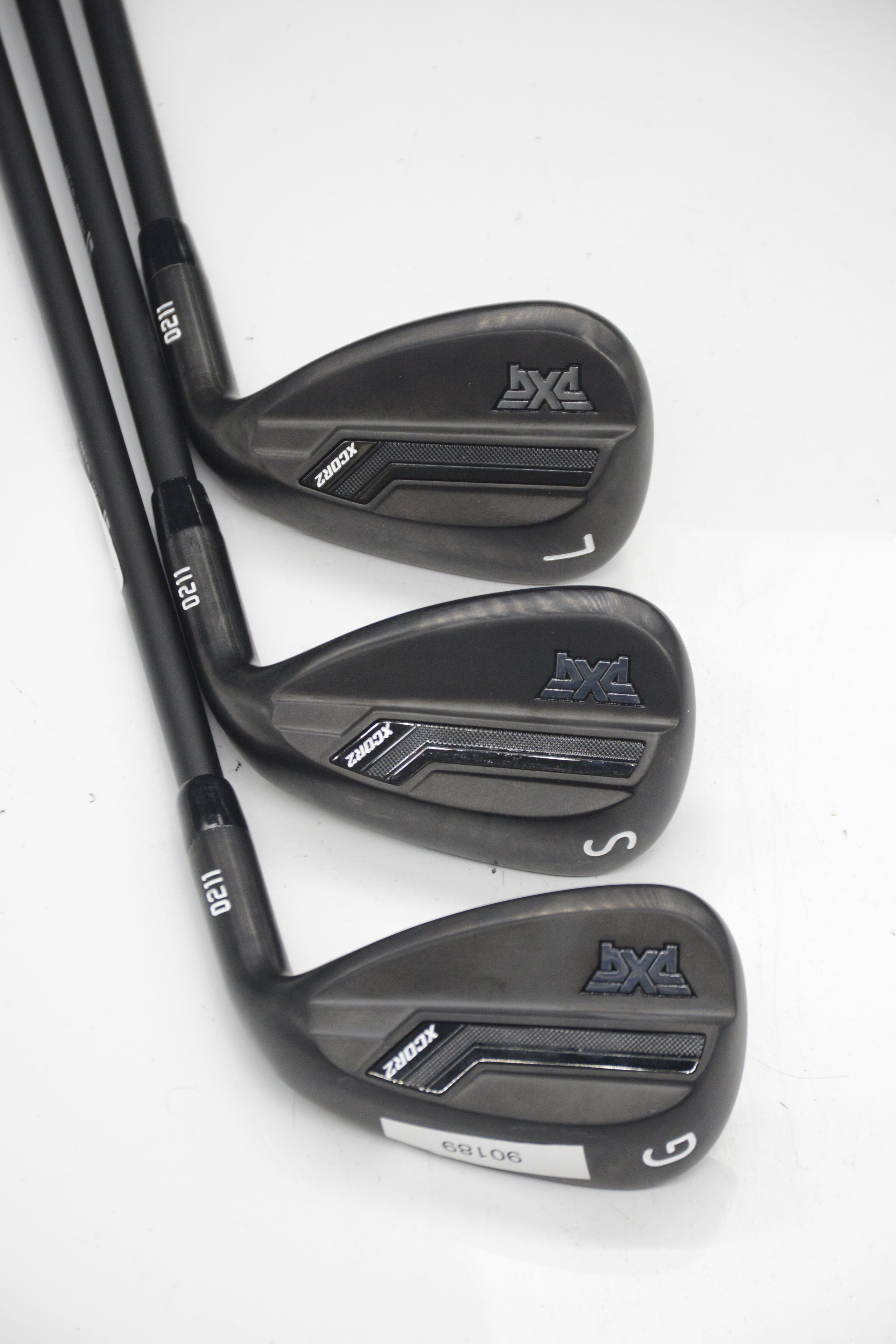 PXG 0211 XCOR2 Xtreme Dark GW, SW, LW Wedge Set R Flex Golf Clubs GolfRoots 