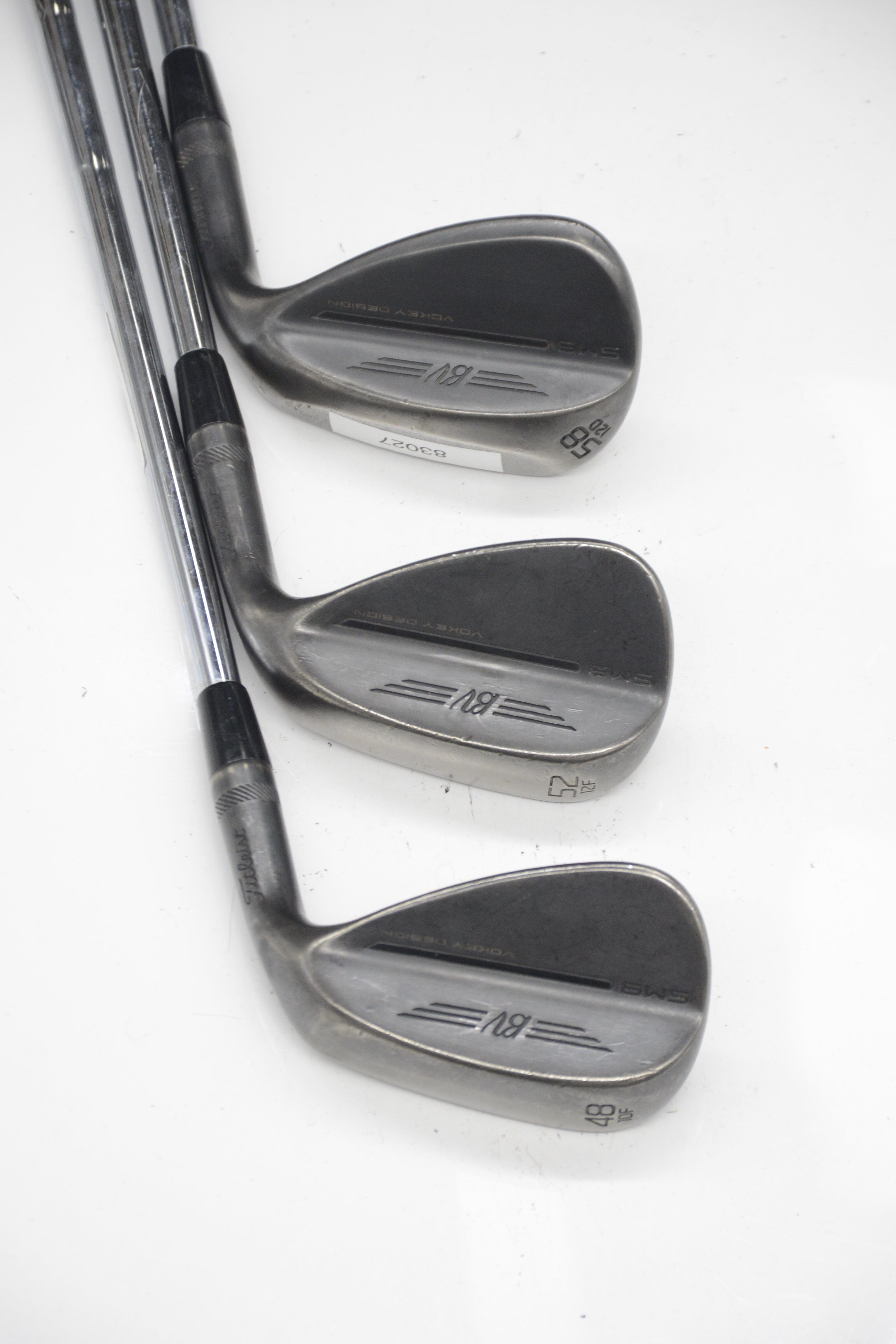 Titleist Vokey SM9 Jet Black 48, 52, 58 Degree Wedge Set Wedge Flex Golf Clubs GolfRoots 