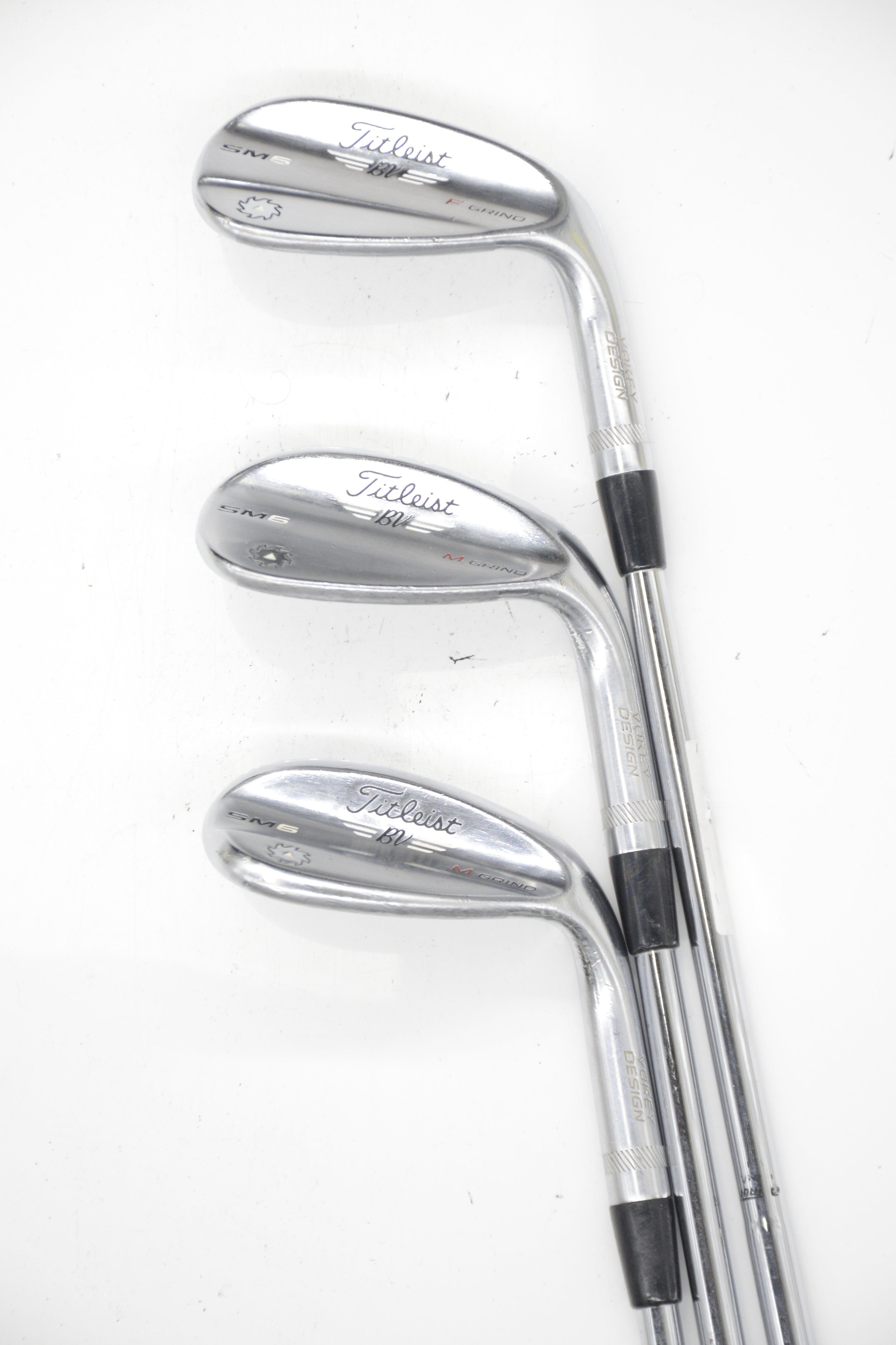 Titleist Vokey SM6 Tour Chrome 52, 56, 60 Degree Wedge Set Wedge Flex Golf Clubs GolfRoots 