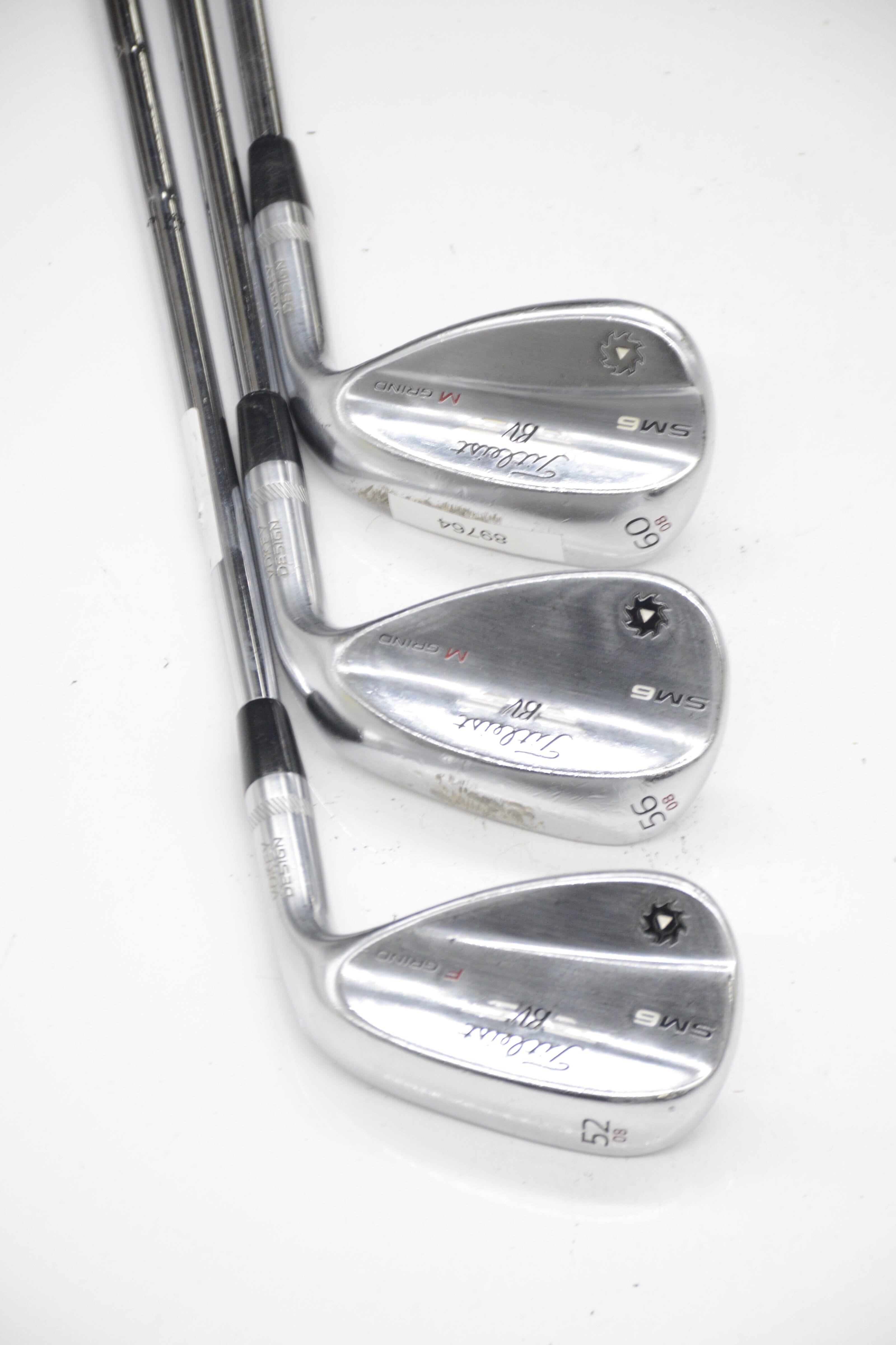 Titleist Vokey SM6 Tour Chrome 52, 56, 60 Degree Wedge Set Wedge Flex Golf Clubs GolfRoots 