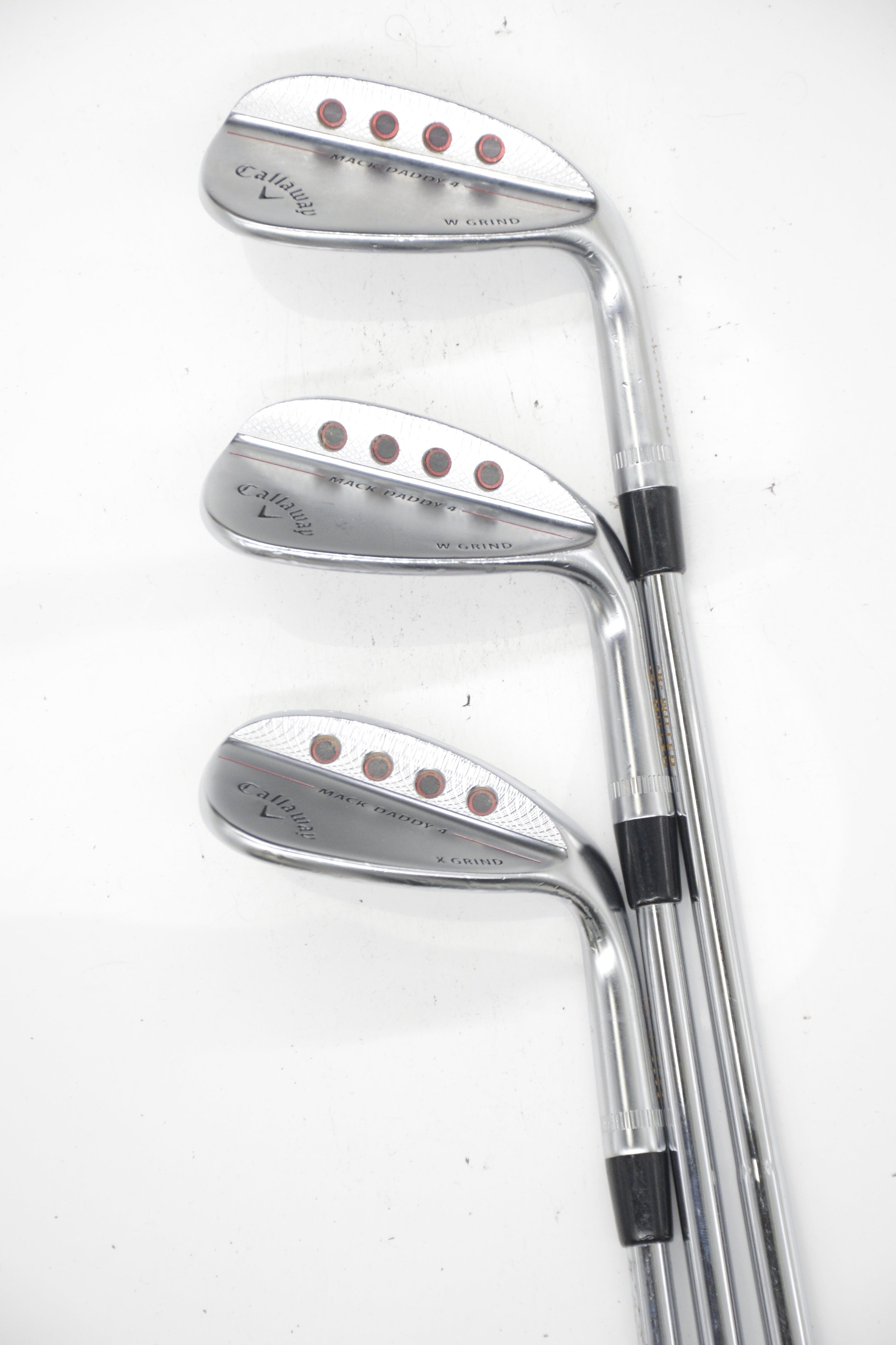 Callaway MD4 Chrome 50, 54, 58 Degree Wedge Set S Flex Golf Clubs GolfRoots 