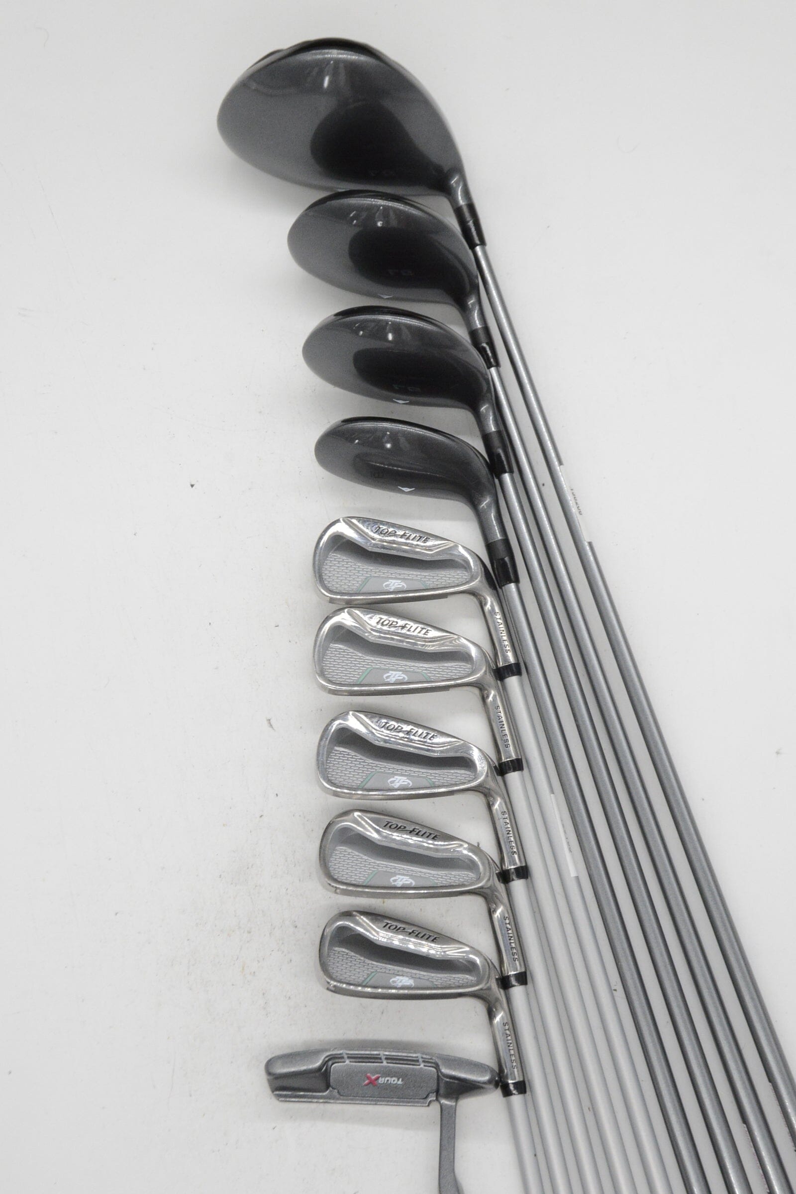 Women's Top Flite Stainless Mixed Full Set W Flex -0.25" Golf Clubs GolfRoots 