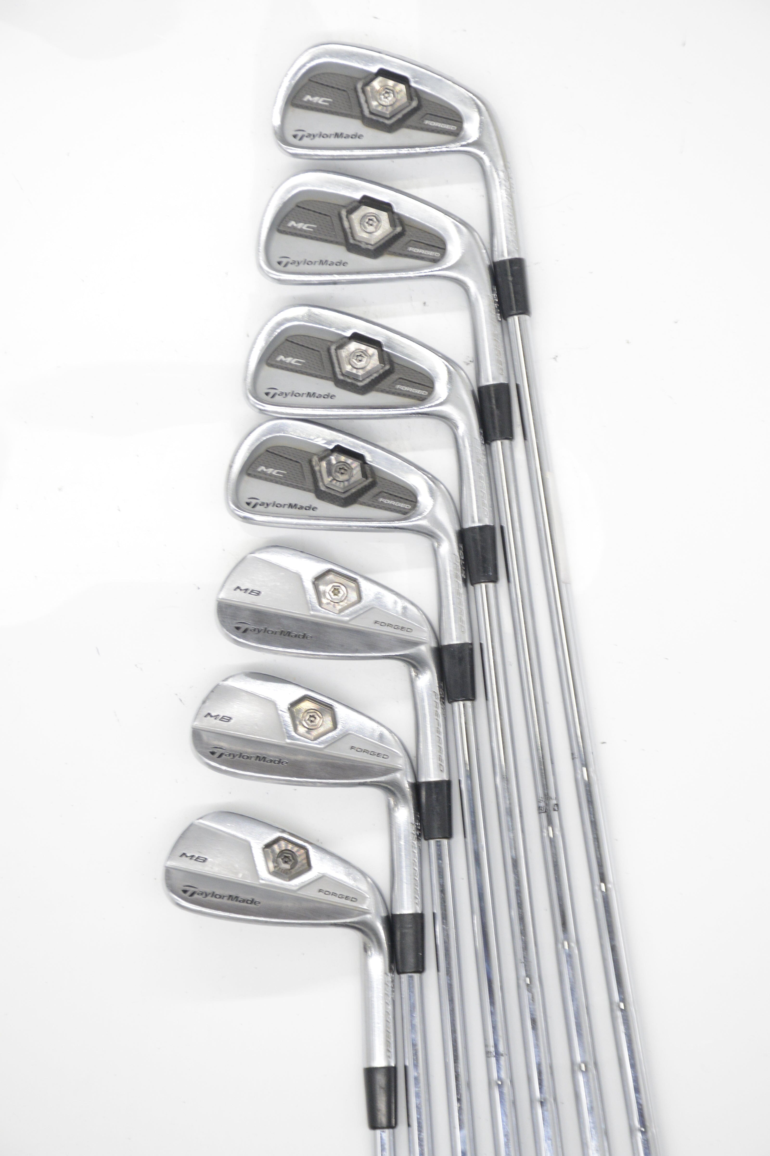 TaylorMade Tour Preferred MC 2012 4-PW Iron Set S Flex +0.25" Golf Clubs GolfRoots 