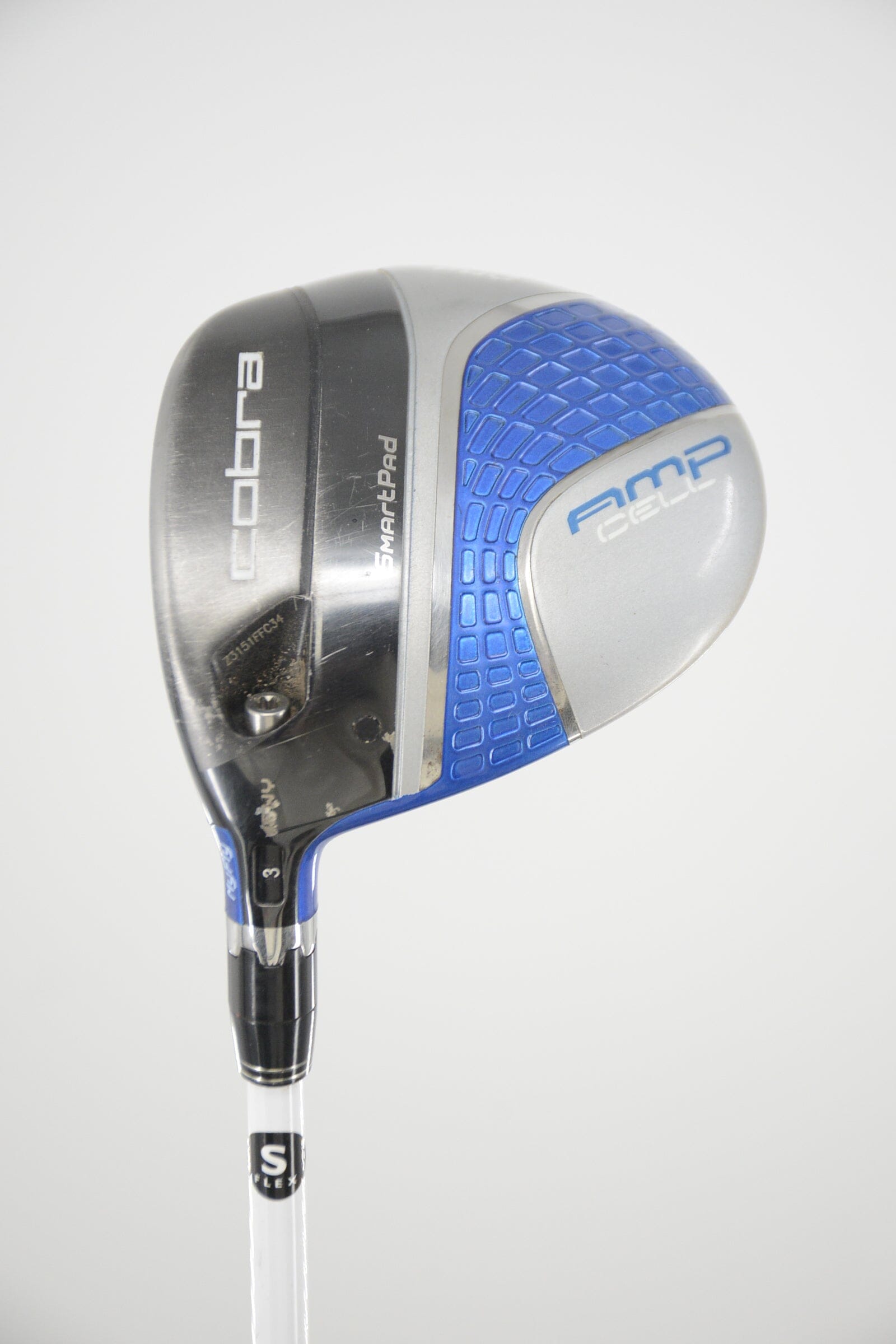 Lefty Cobra Amp Cell Blue 3 Wood S Flex 43.25" Golf Clubs GolfRoots 