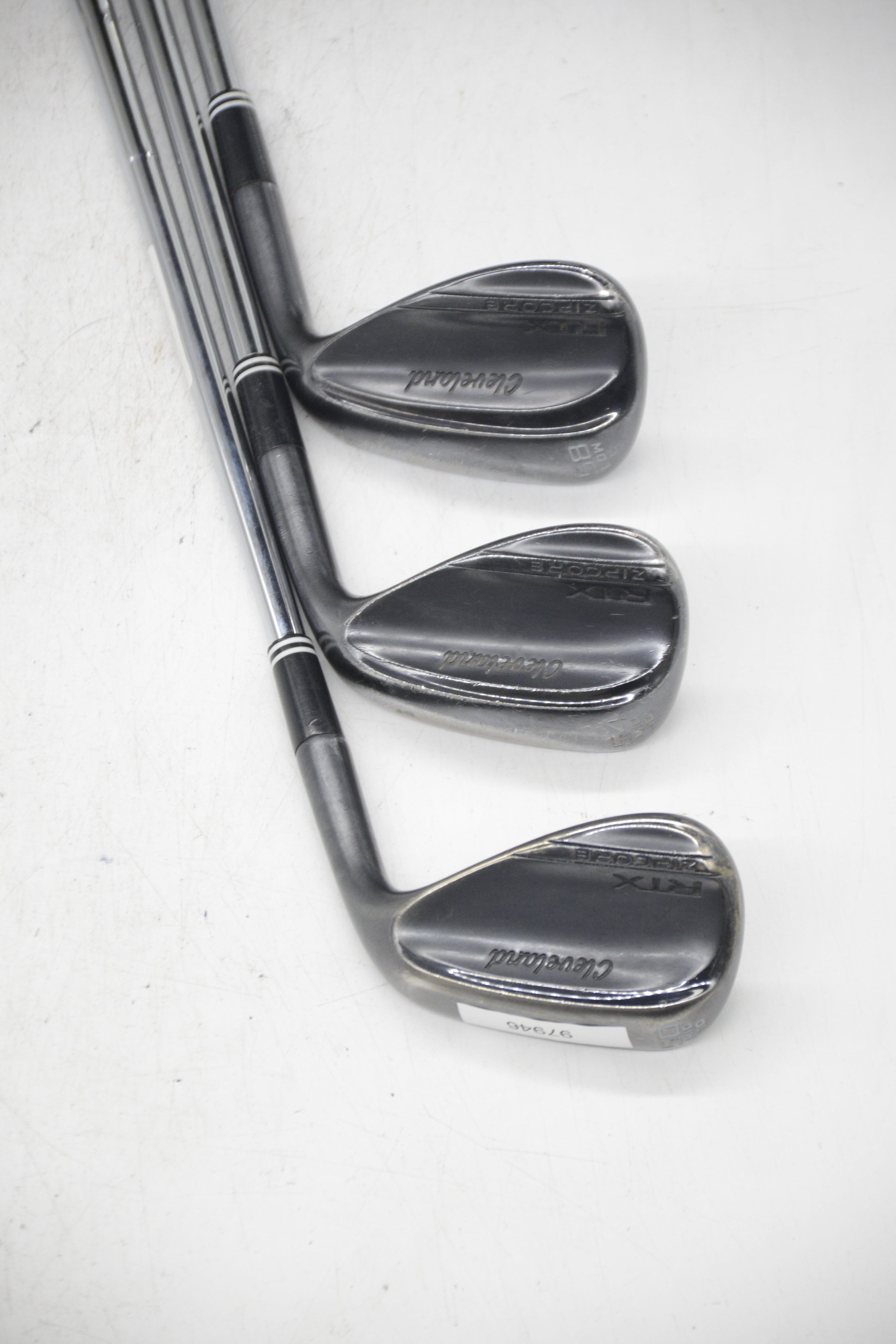 Cleveland RTX Zipcore Black Satin 50, 54, 58 Degree Wedge Set Wedge Flex Golf Clubs GolfRoots 