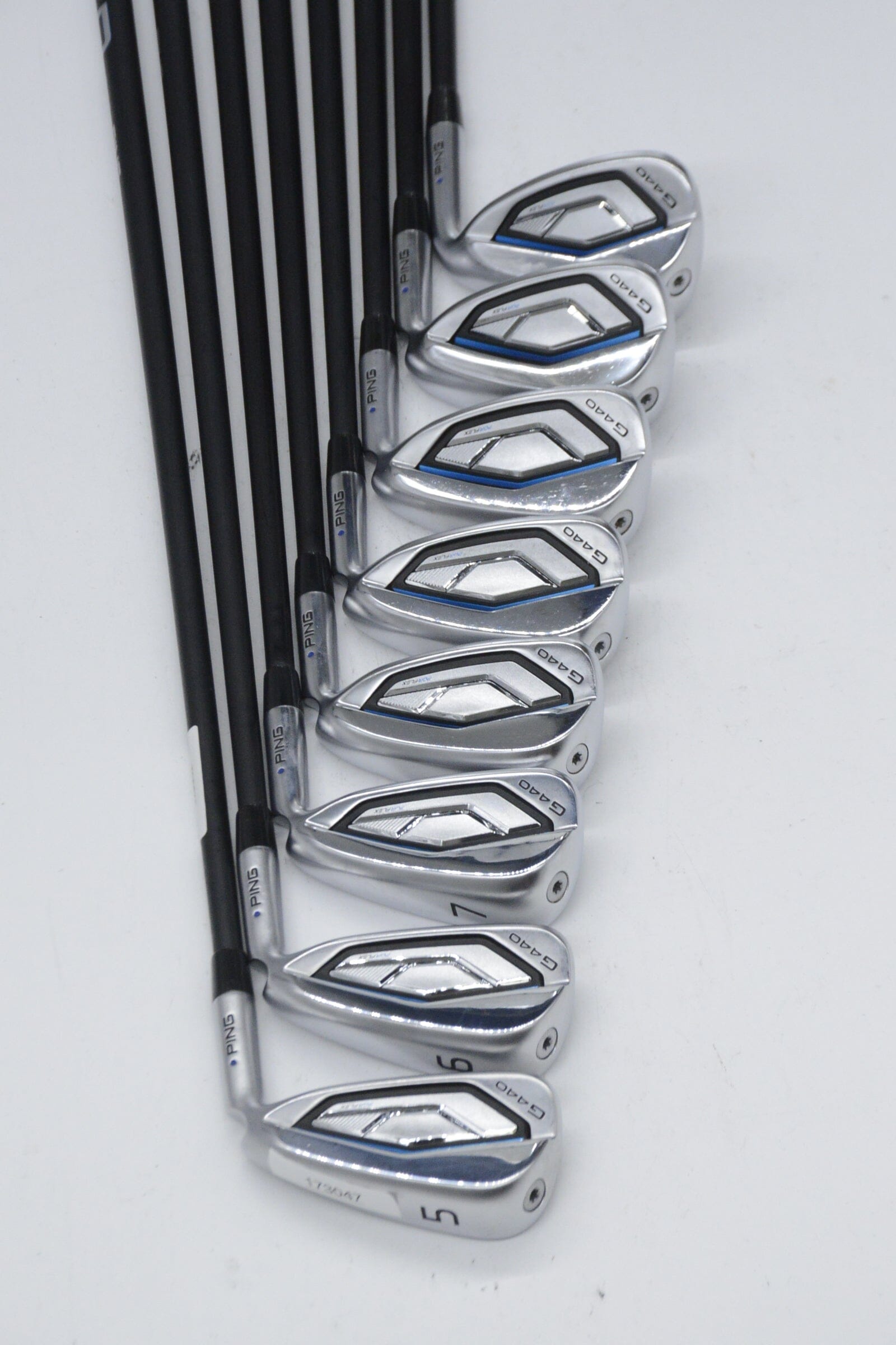 Ping G440 5-UW, LW Iron Set R Flex -0.25" Golf Clubs GolfRoots 