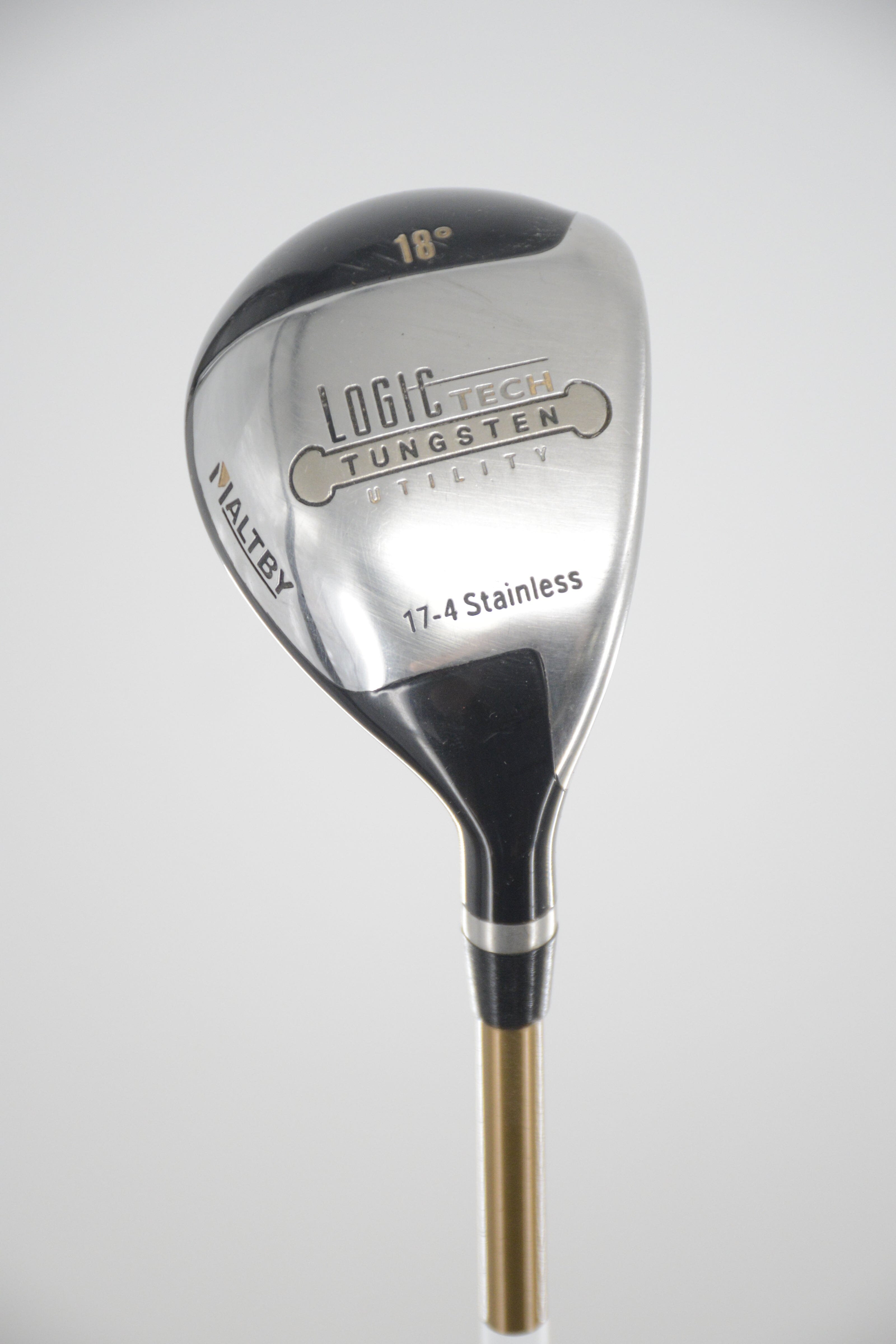 Maltby LogicTech Tungsten 18 Degree Hybrid R Flex 41.5" Golf Clubs GolfRoots 