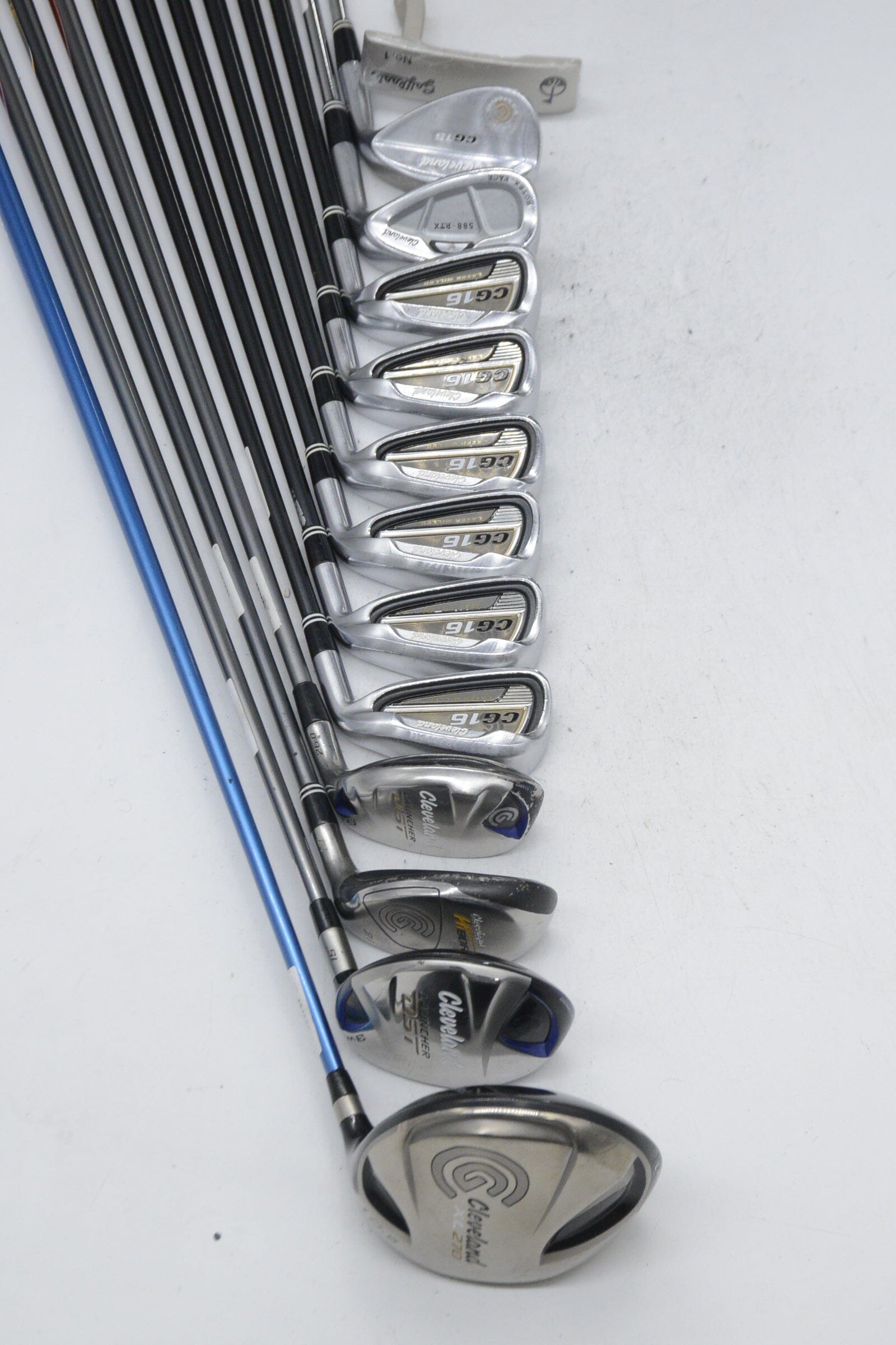 Cleveland CG16 Satin Chrome Mixed Full Set R Flex +0.25" Golf Clubs GolfRoots 