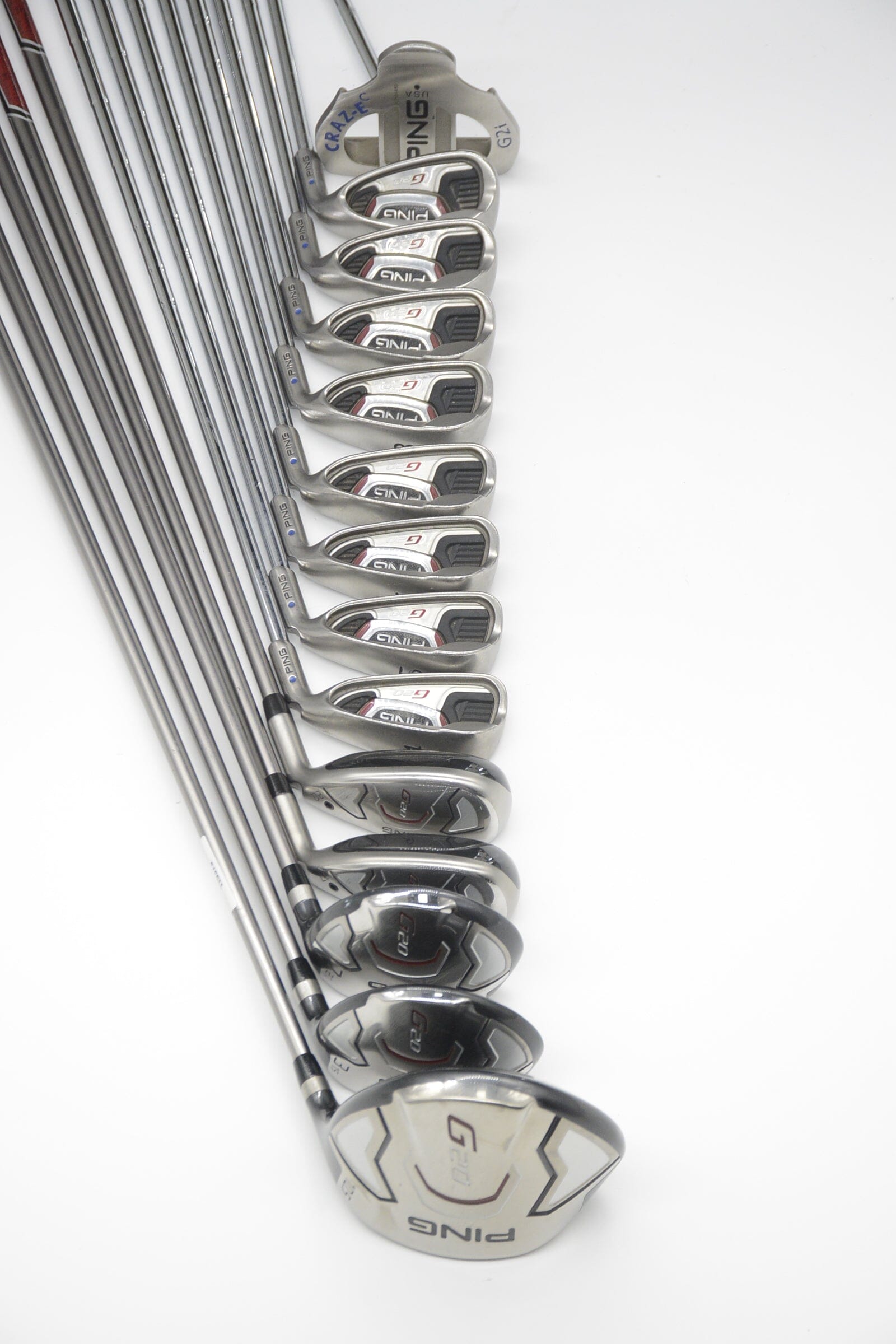Ping G20 Mixed Full Set R Flex Std Length Golf Clubs GolfRoots 