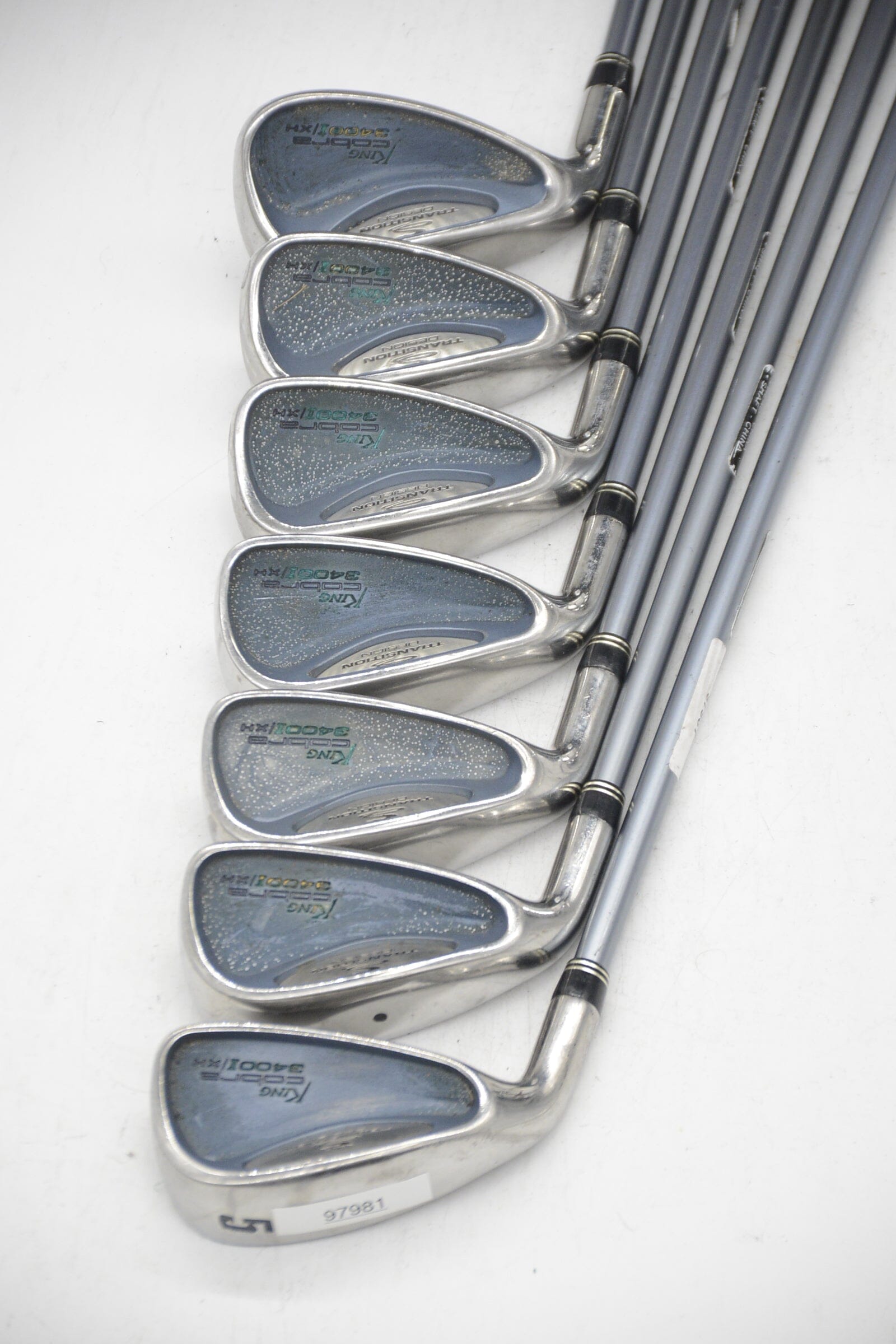 Women's Lefty Cobra 3400 I/Xh 5-PW, SW Iron Set W Flex -0.5" Golf Clubs GolfRoots 