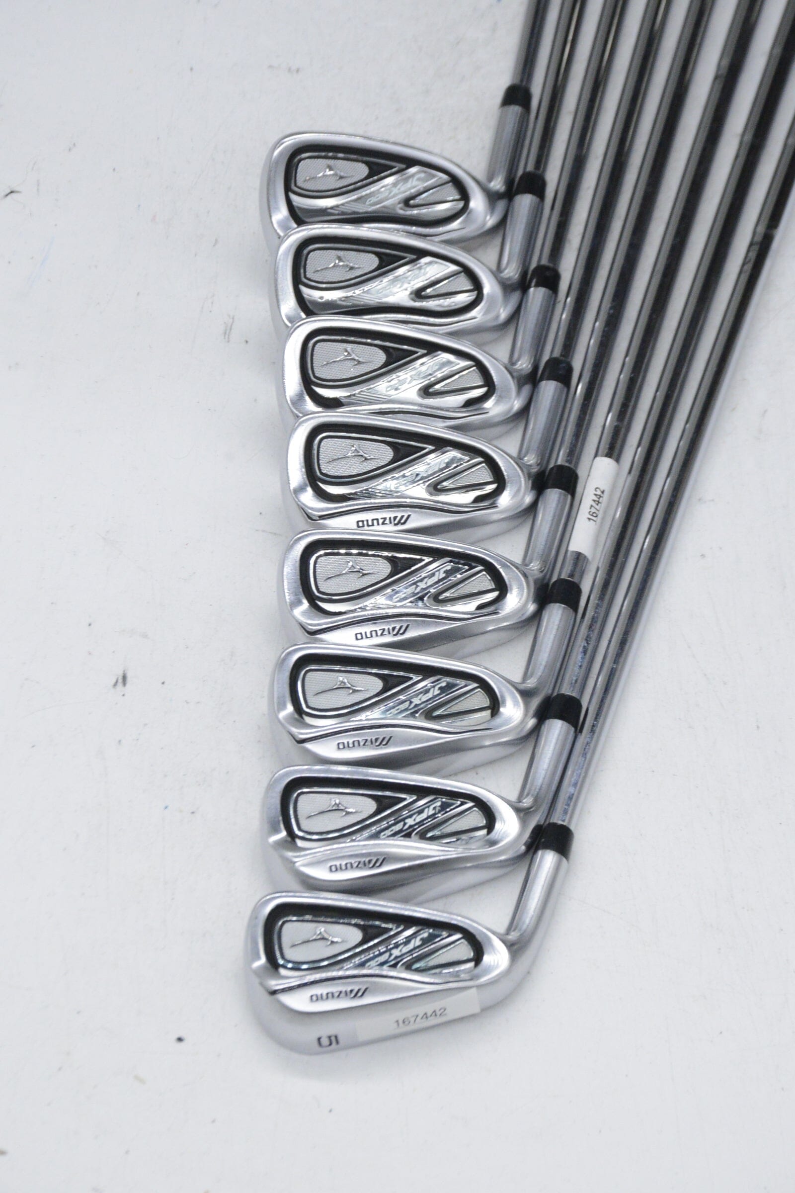 Lefty Mizuno JPX 800 5-SW Iron Set R Flex Std Length Golf Clubs GolfRoots 