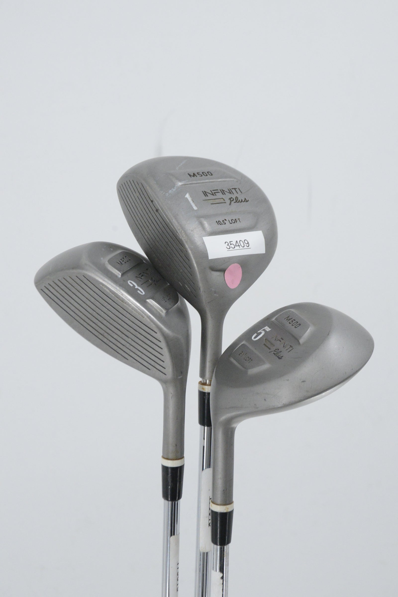 Lefty *Dented* Infiniti Plus D, 3W, 5W Wood Set R Flex