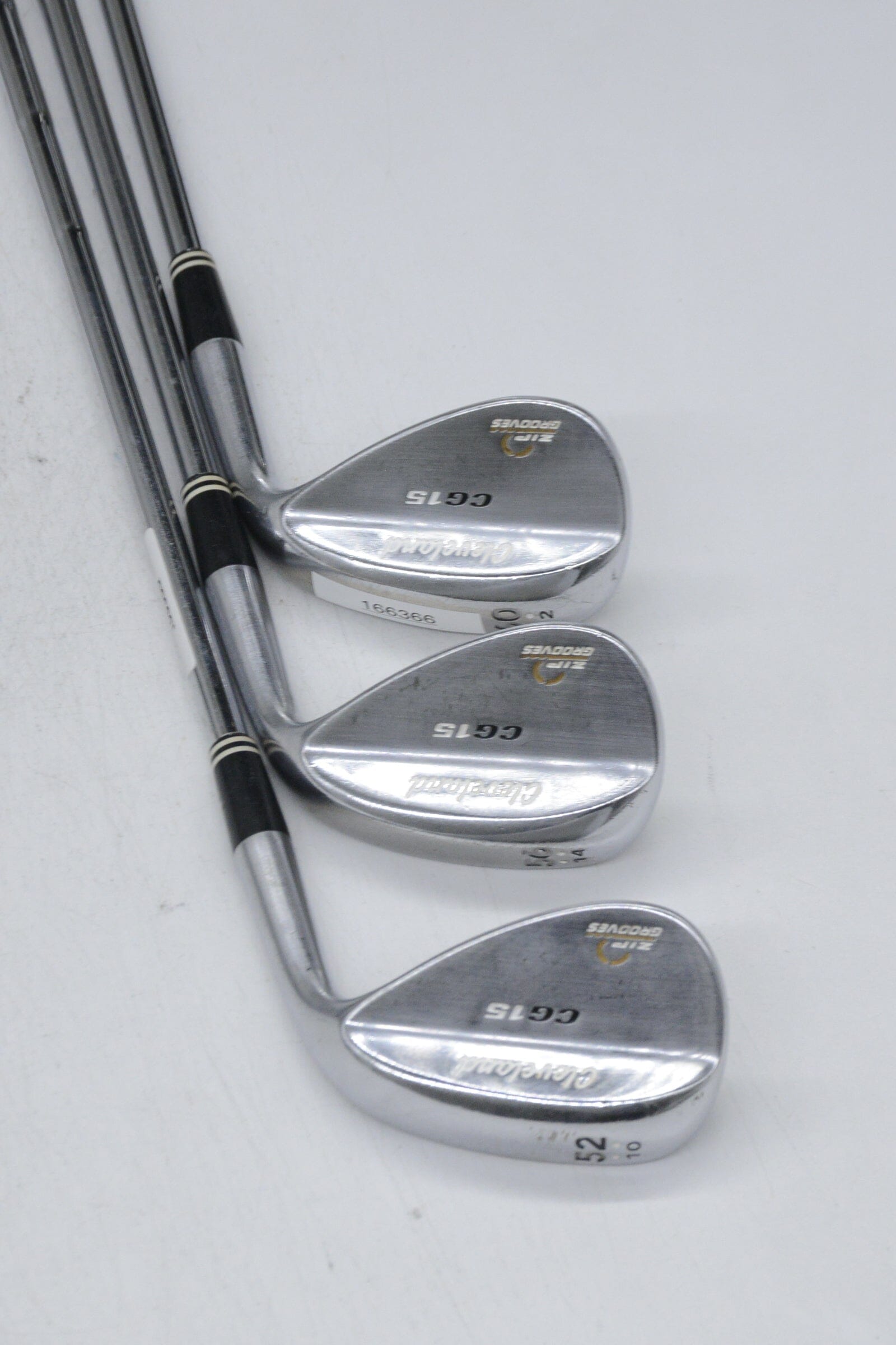 Cleveland CG15 Chrome 52, 56, 60 Degree Wedge Set Wedge Flex Golf Clubs GolfRoots 