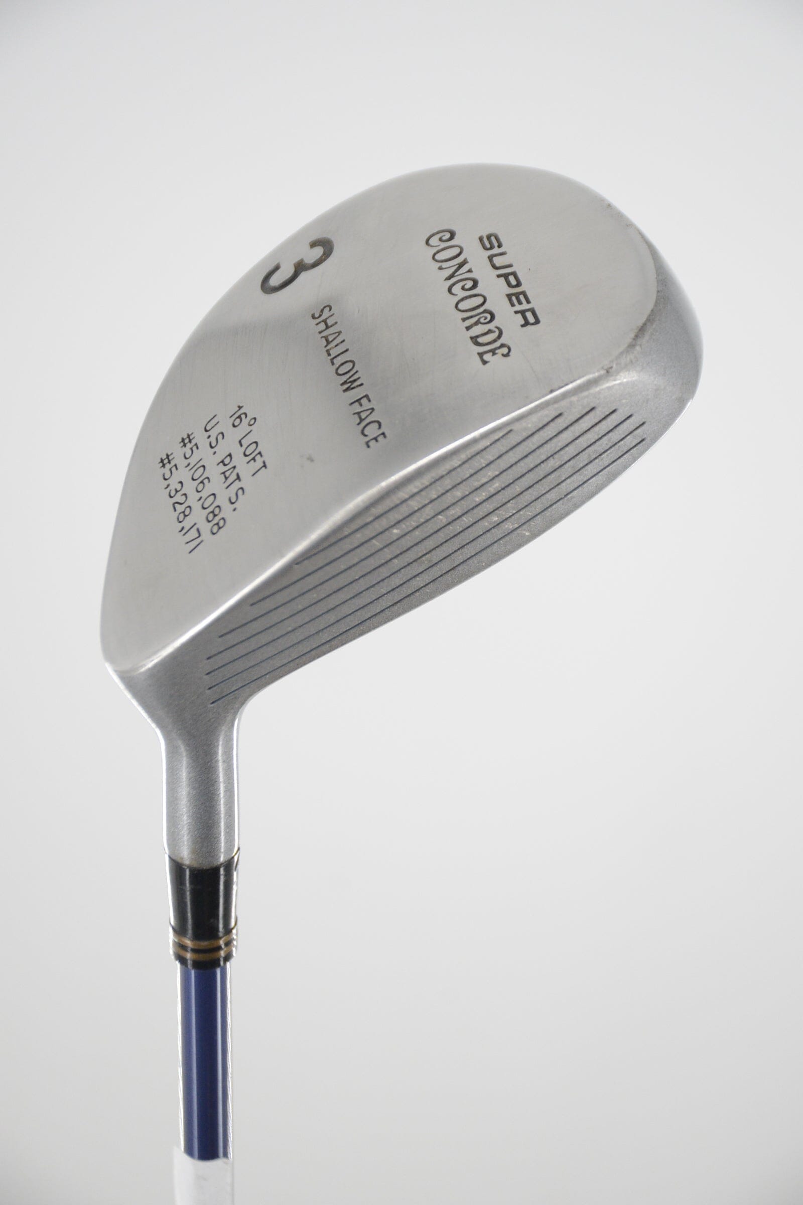 Super Concorde Shallow Face 3 Wood R Flex 42" Golf Clubs GolfRoots 