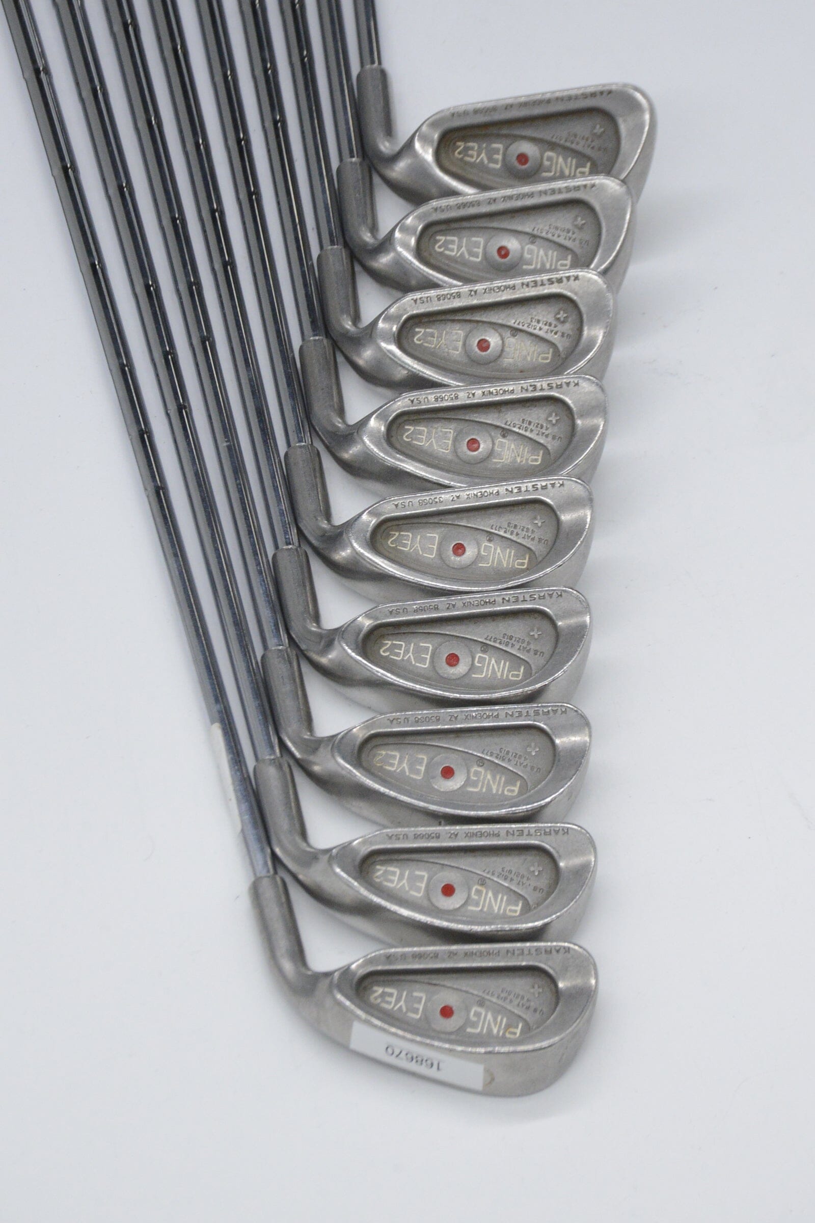 Ping Eye 2+ 3-PW, SW Iron Set S Flex +0.25" Golf Clubs GolfRoots 