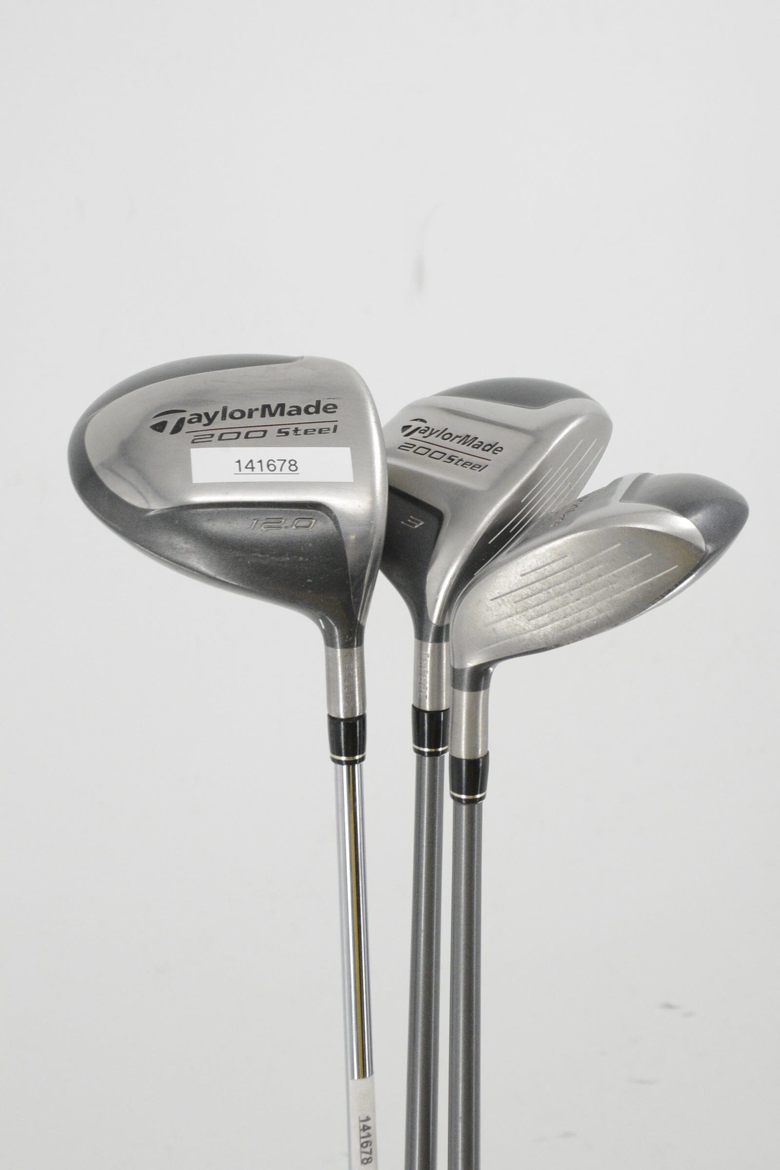 TaylorMade 200 Steel D, 3W, 5W Wood Set S Flex Golf Clubs GolfRoots 