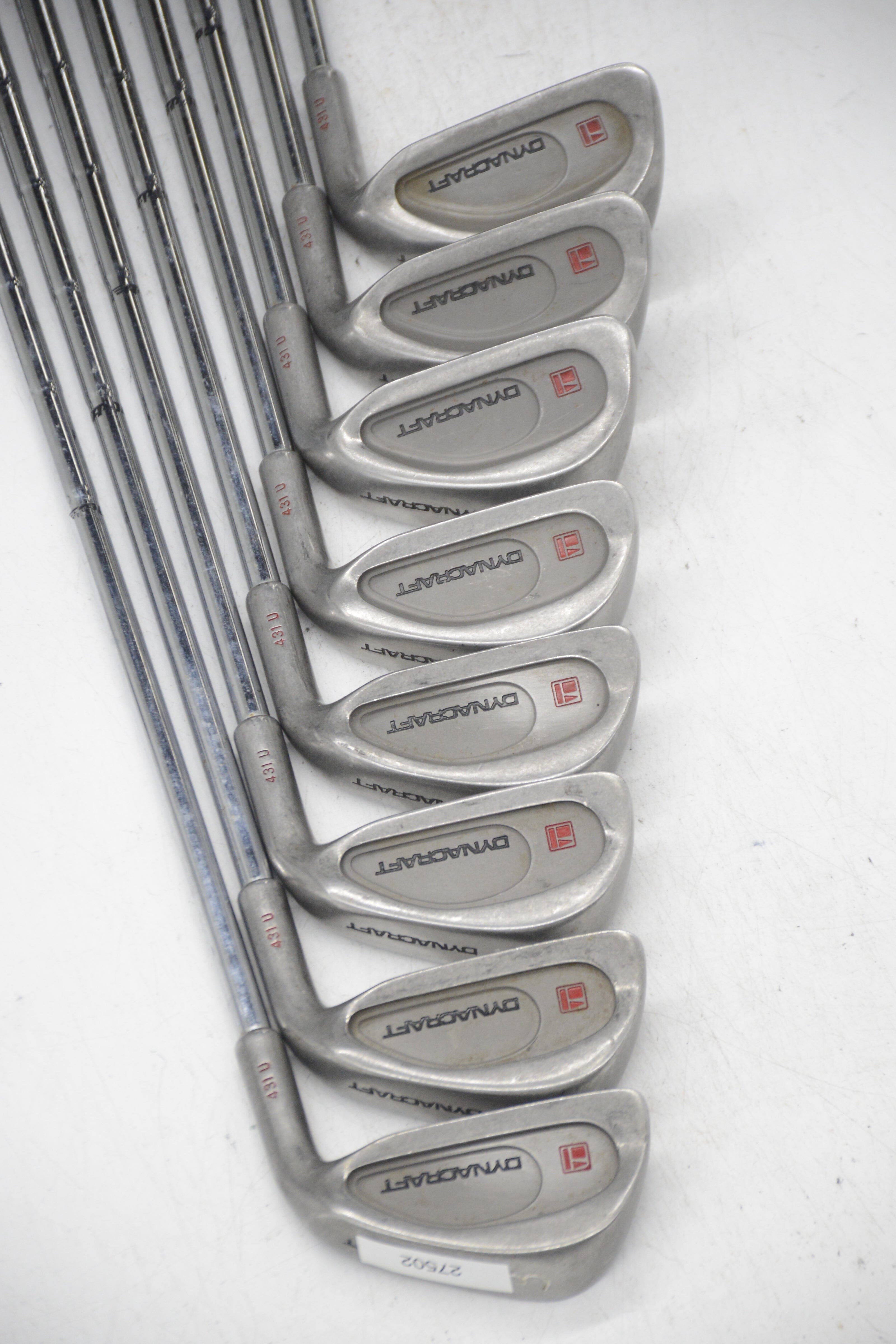 Dynacraft 431 U 3-7,9,PW,SW Iron Set S Flex +1" Golf Clubs GolfRoots 