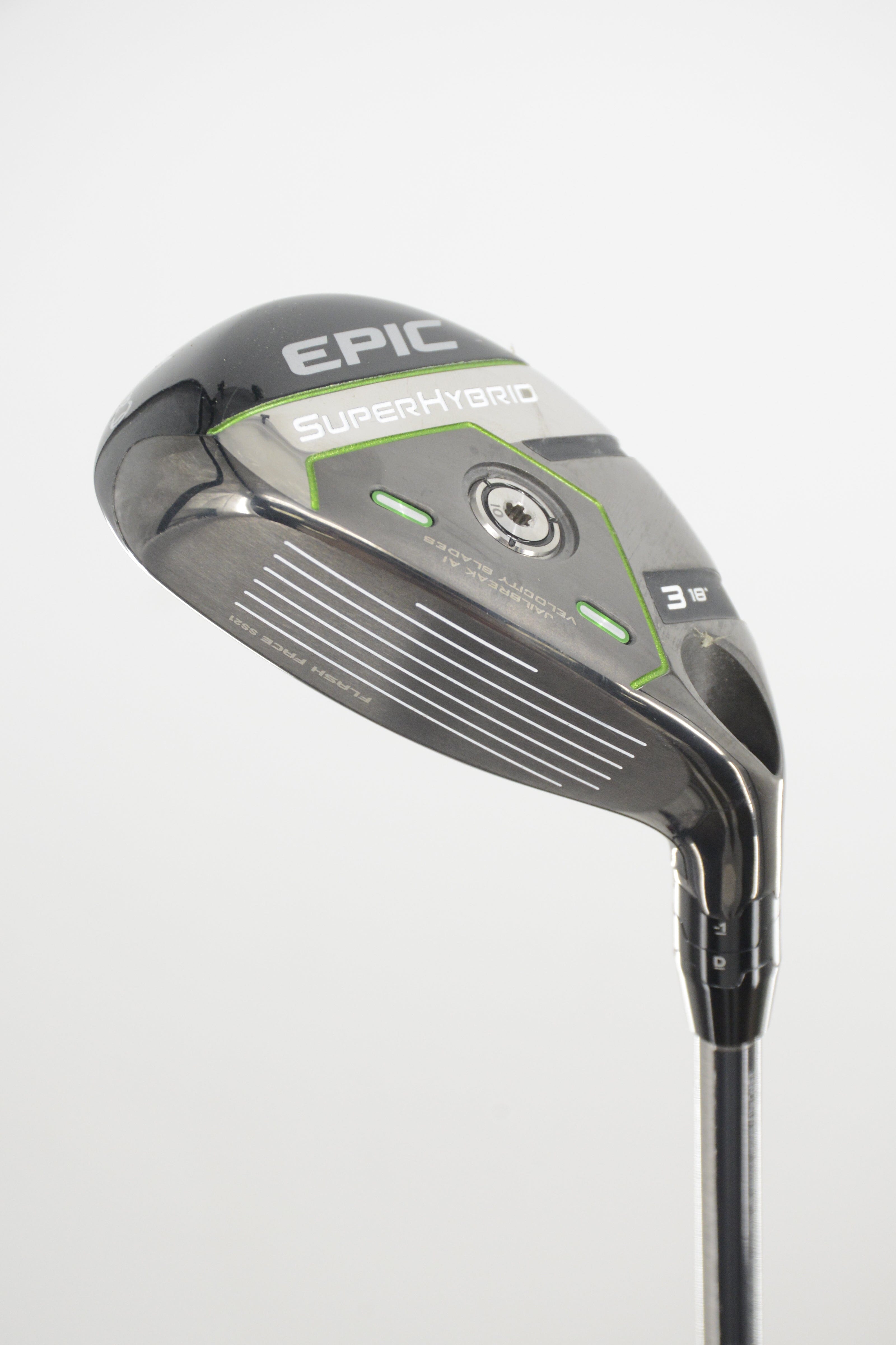 Lefty Callaway Epic Super 3 Hybrid S Flex 40.75"