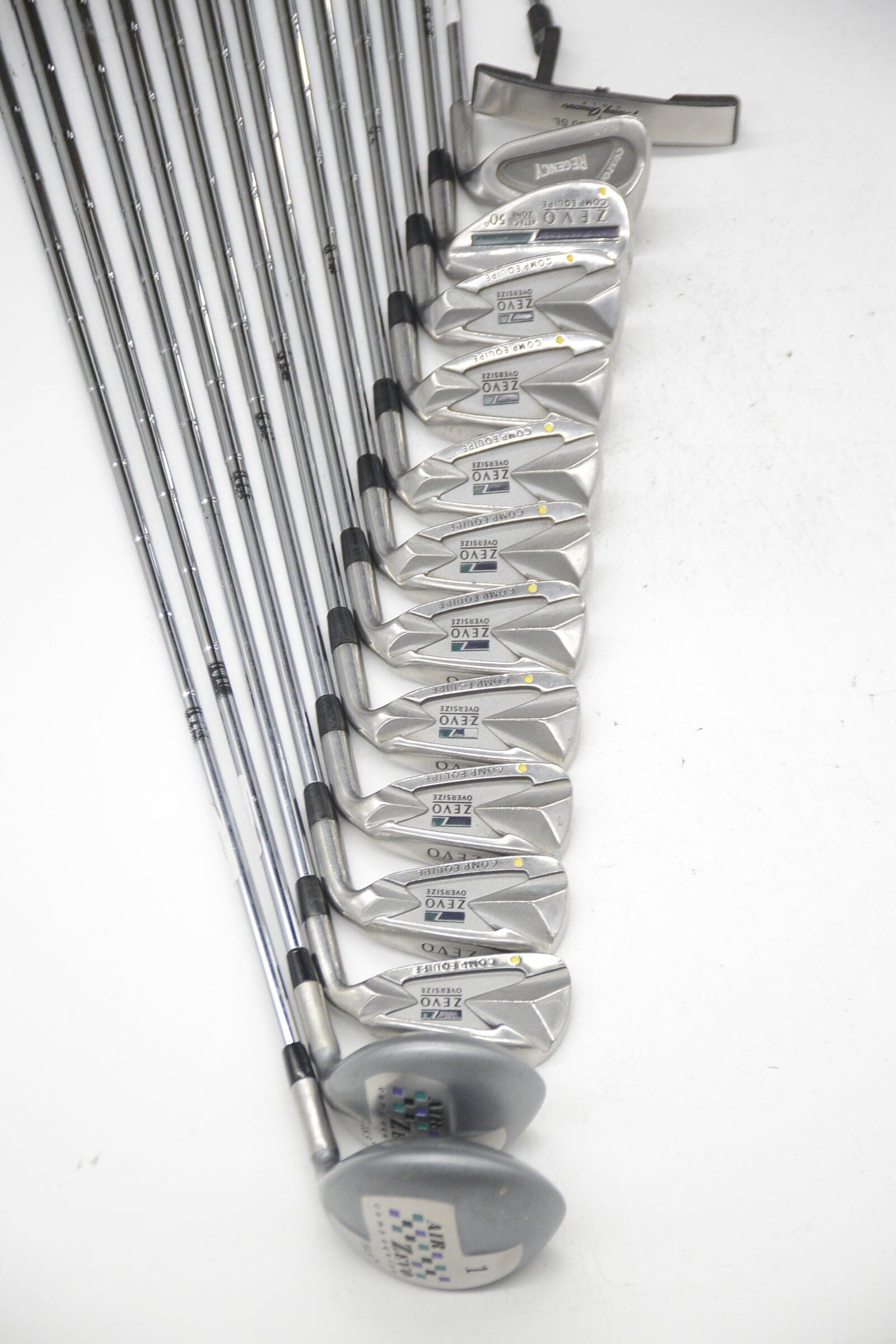 Zevo Oversize Mixed Full Set S Flex -0.25" Golf Clubs GolfRoots 